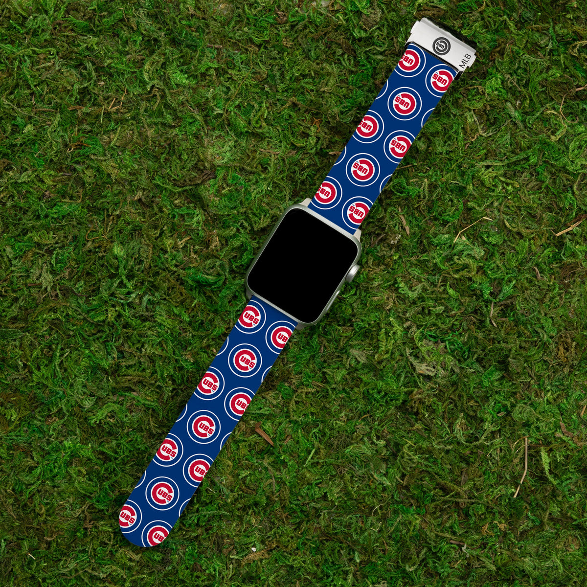 Game Time Chicago Cubs Signature Series Apple Watch Band With Engraved Buckle