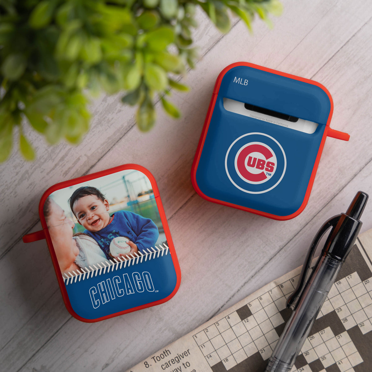 Chicago Cubs Custom Photo HDX Apple AirPods Gen 1 &amp; 2 Case Cover