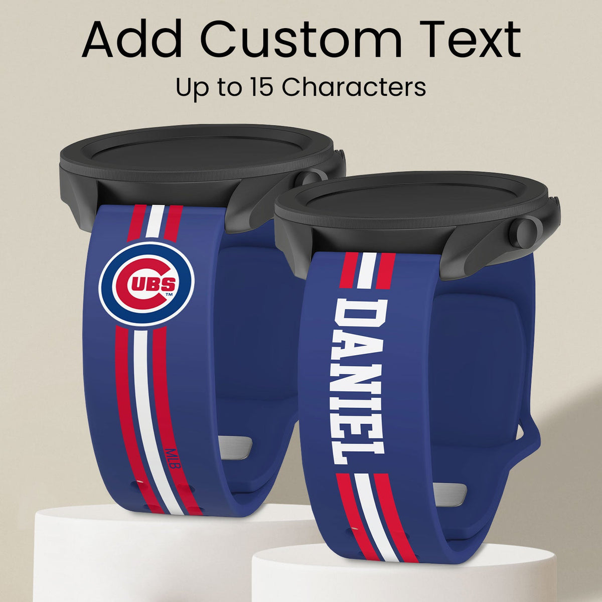 Chicago Cubs Custom Name HD Quick Change Watch Band