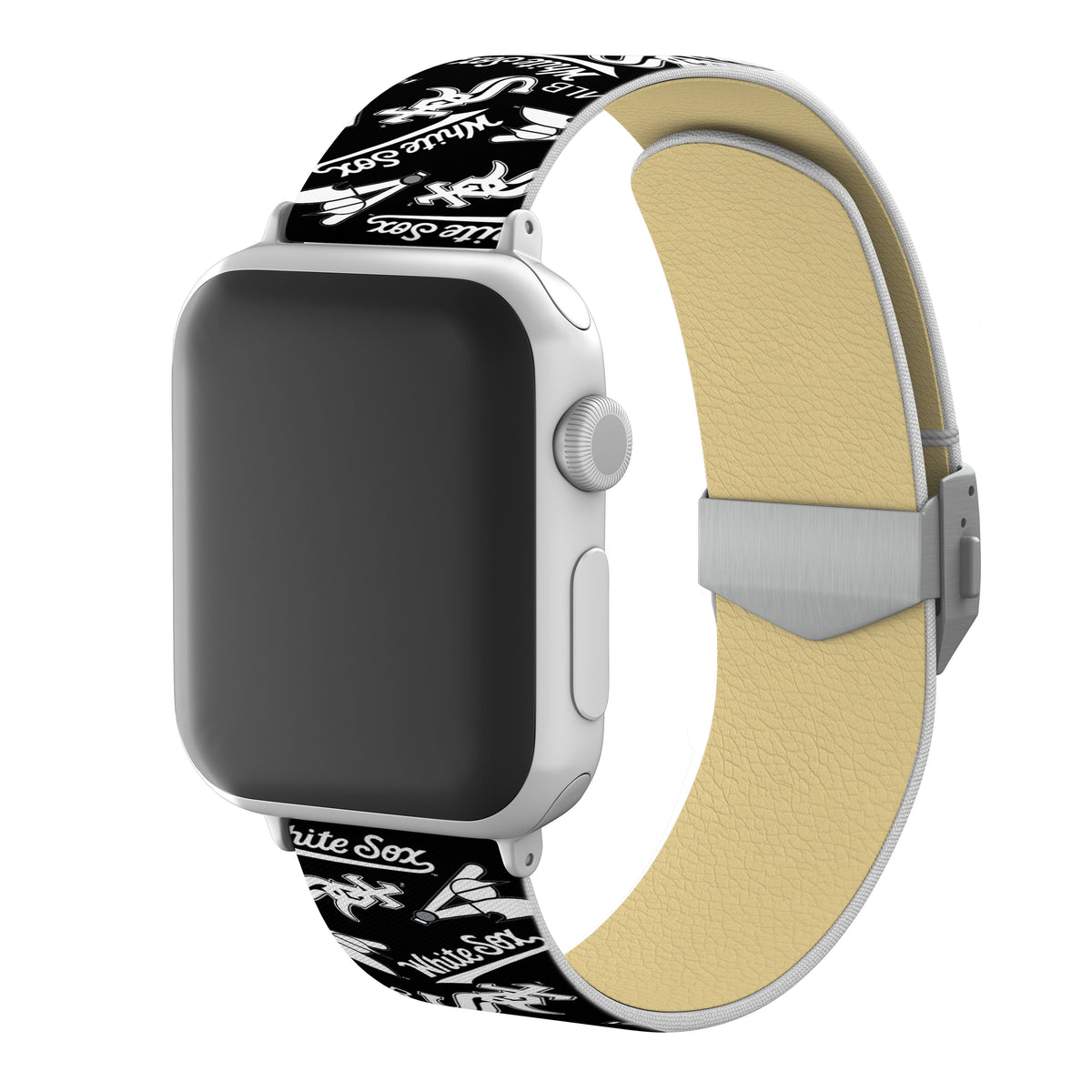 Chicago White Sox Full Print Watch Band With Engraved Buckle - Game Time