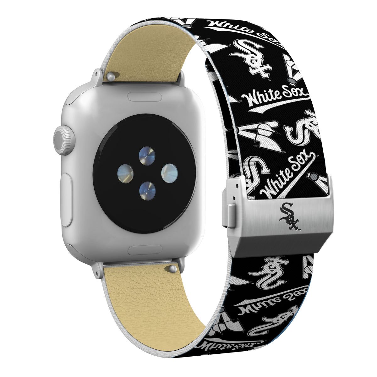 Chicago White Sox Full Print Watch Band With Engraved Buckle - Game Time