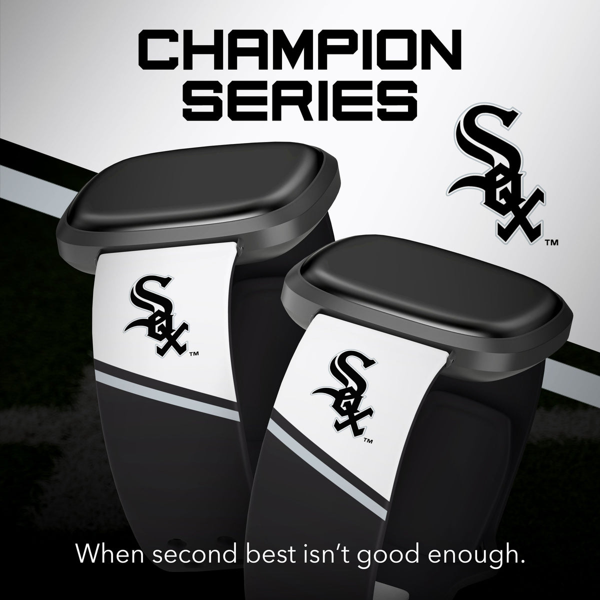 Chicago White Sox HD Champion Series Fitbit Versa 3 &amp; Sense Watch Band