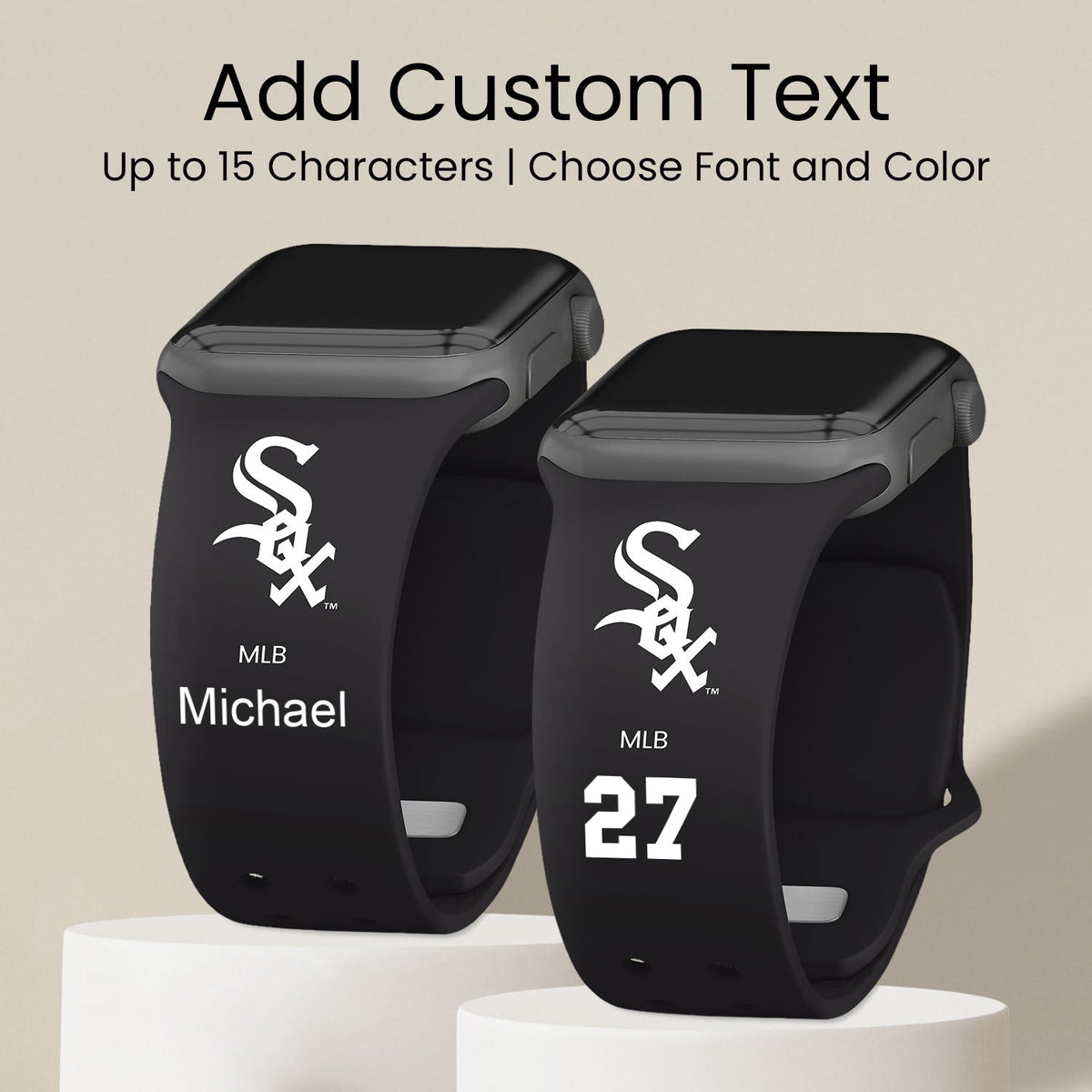 Chicago White Sox HD Custom Name Apple Watch Band
