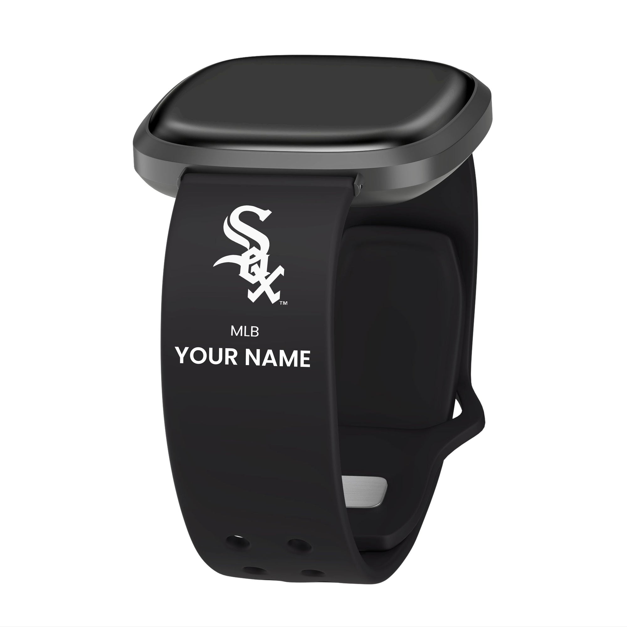 Chicago White Sox HD Custom Name Watch Band Compatible with Fitbit Versa 3 and Sense