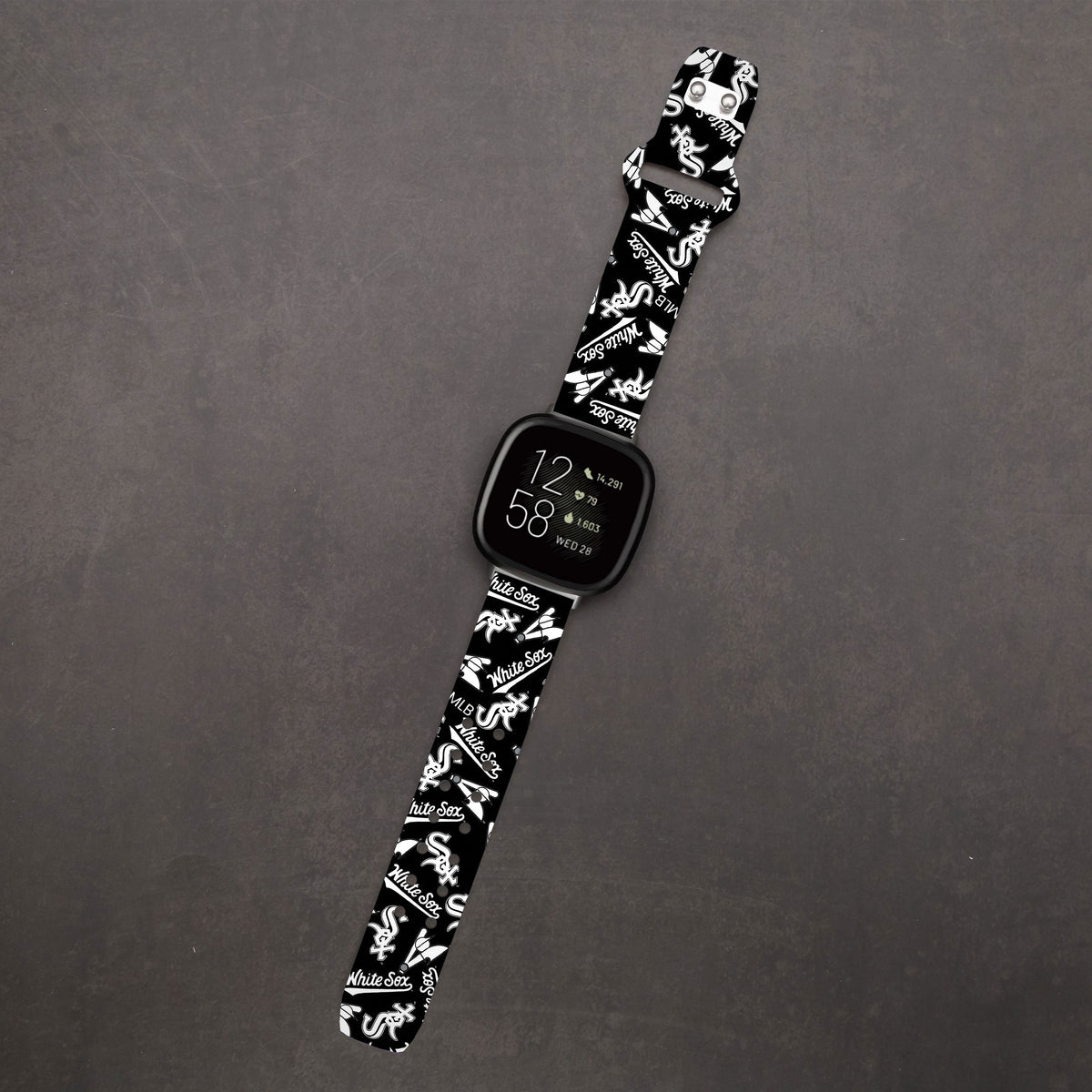 Chicago White Sox HD Fitbit Versa 3 and Sense Watch Band