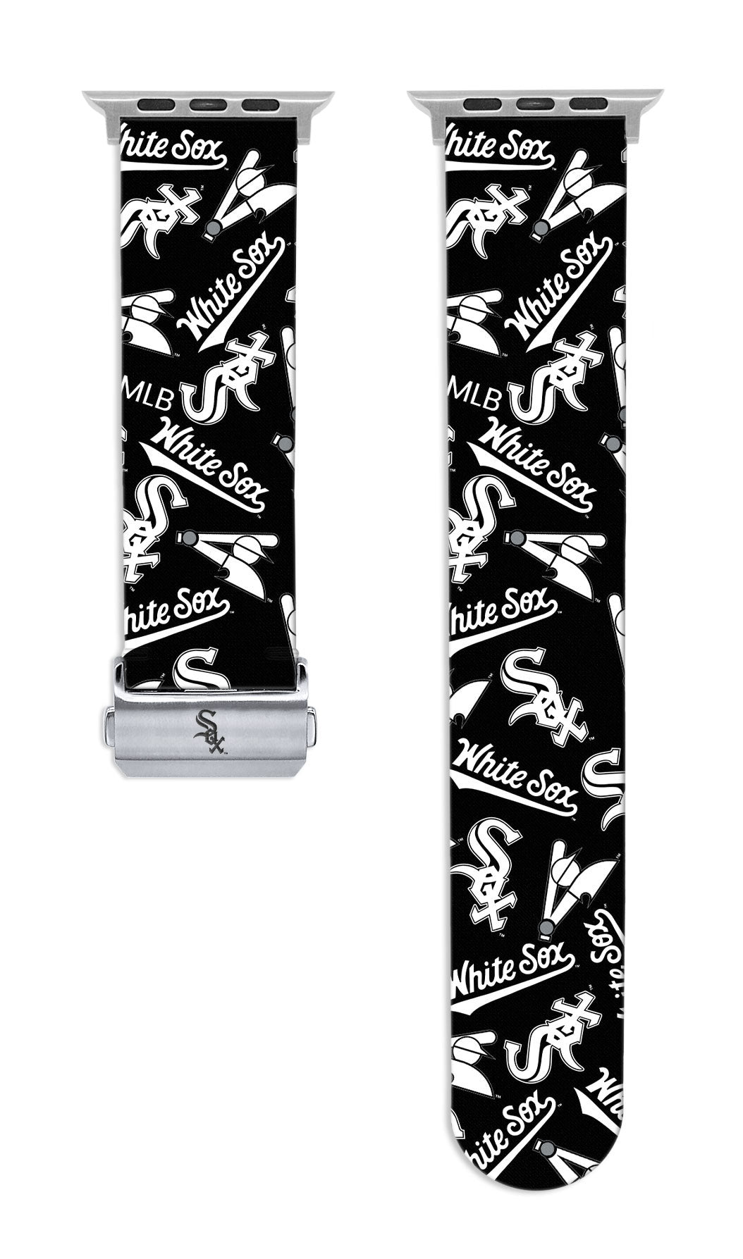 Chicago White Sox Full Print Watch Band With Engraved Buckle - Game Time