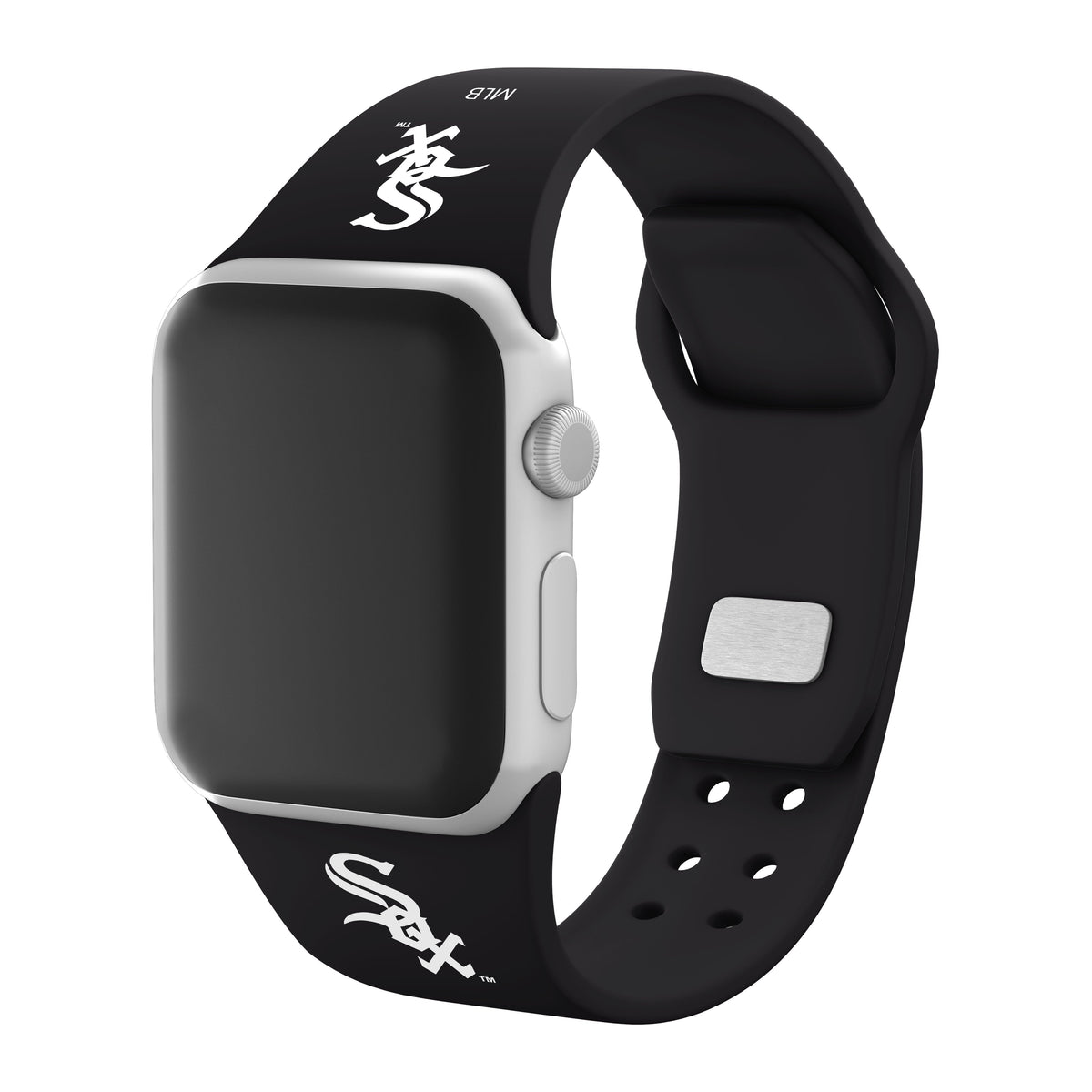 Chicago White Sox Silicone Apple Watch Band - Game Time