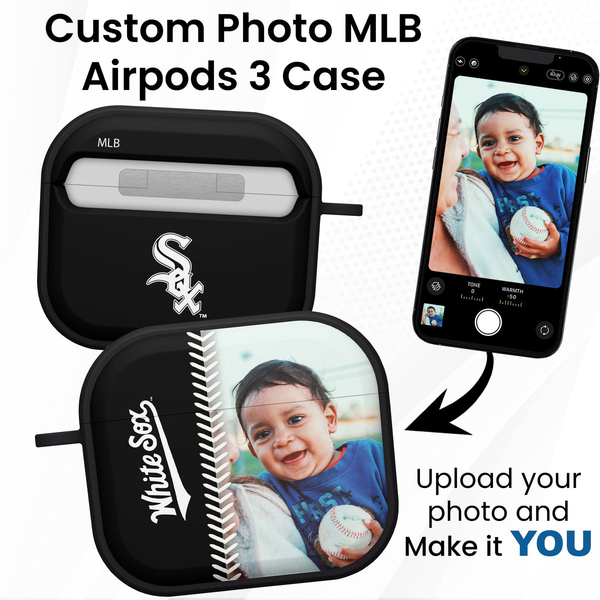 Chicago White Sox Custom Photo HDX Apple AirPods Gen 3 Case Cover