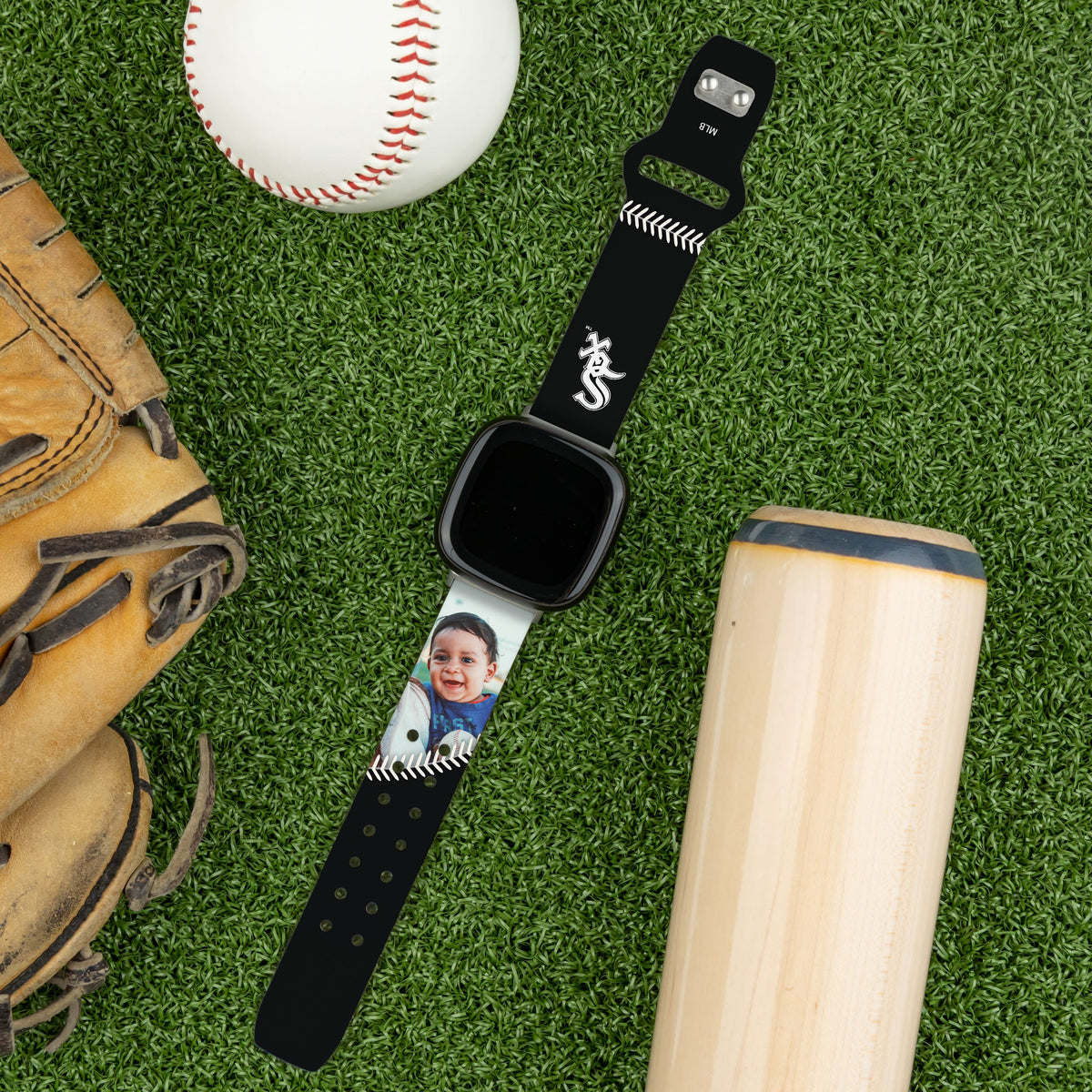Chicago White Sox Custom Photo HD Fitbit Versa 3 &amp; Sense Band