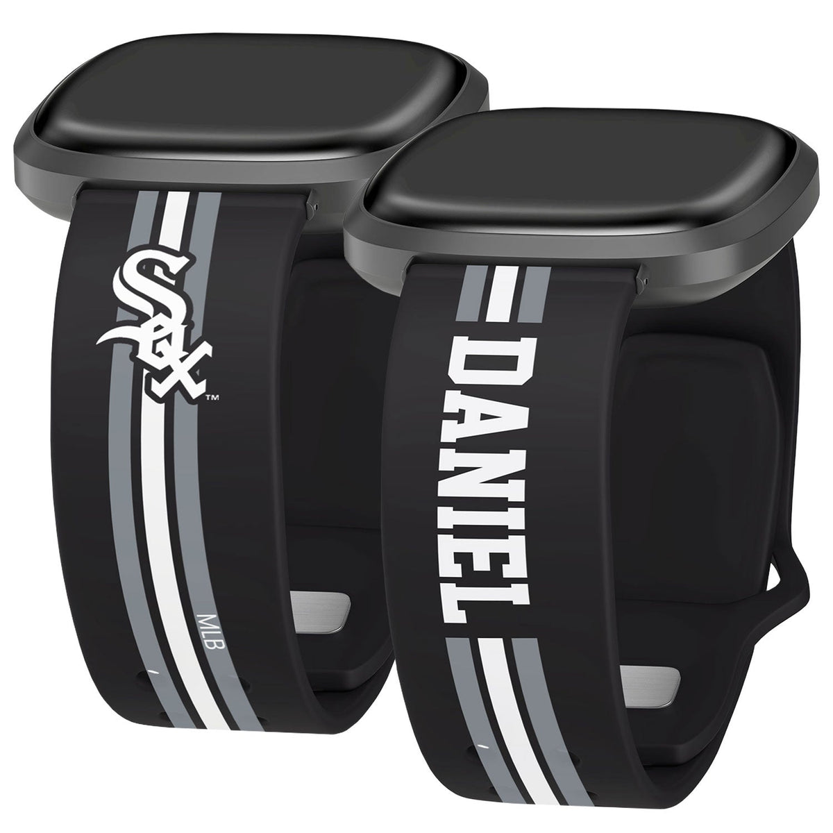 Chicago White Sox Custom Name HD Fitbit Versa 3 and Sense Watch Band