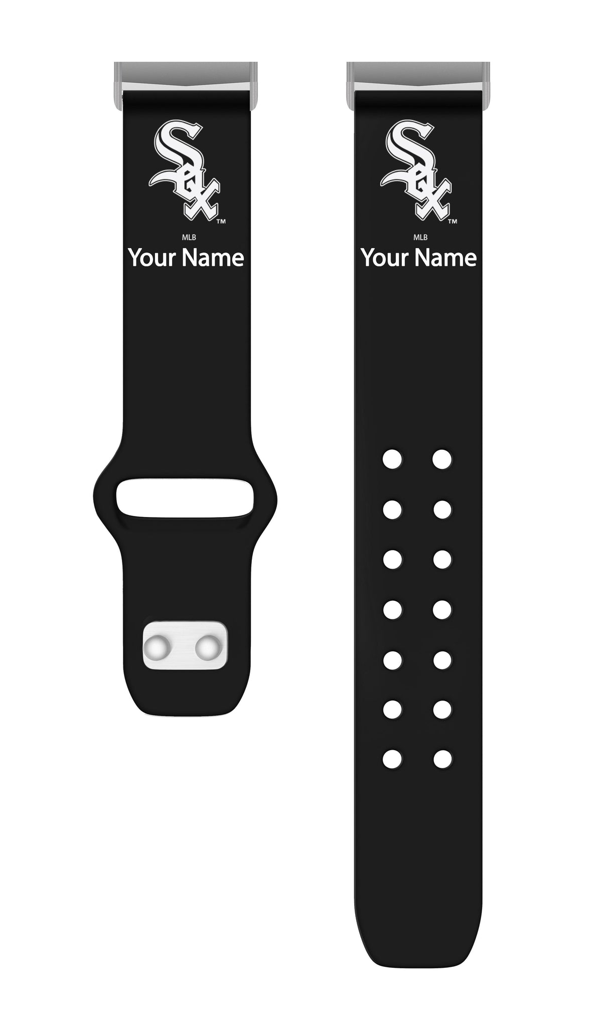 Chicago White Sox HD Custom Name Watch Band Compatible with Fitbit Versa 3 and Sense