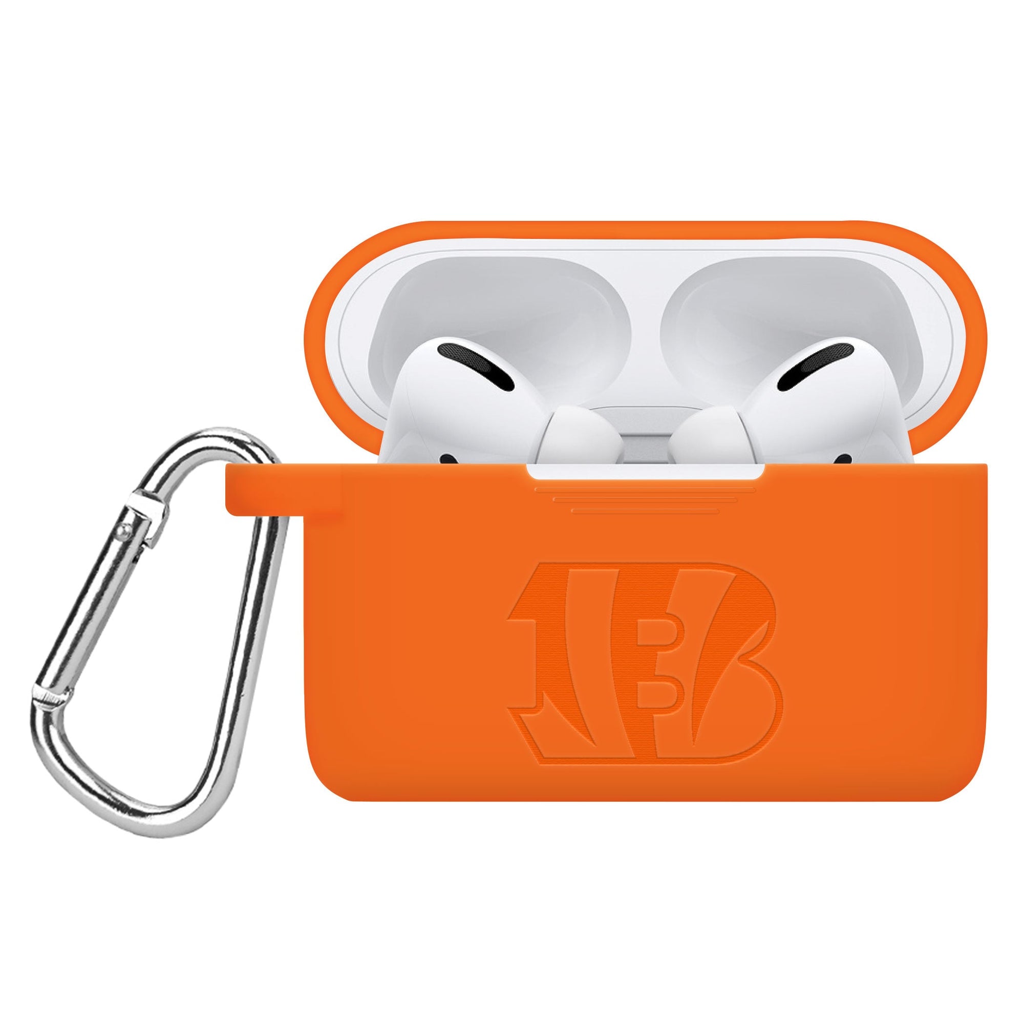 Game Time Cincinnati Bengals Engraved AirPods Pro Silicone Case Cover