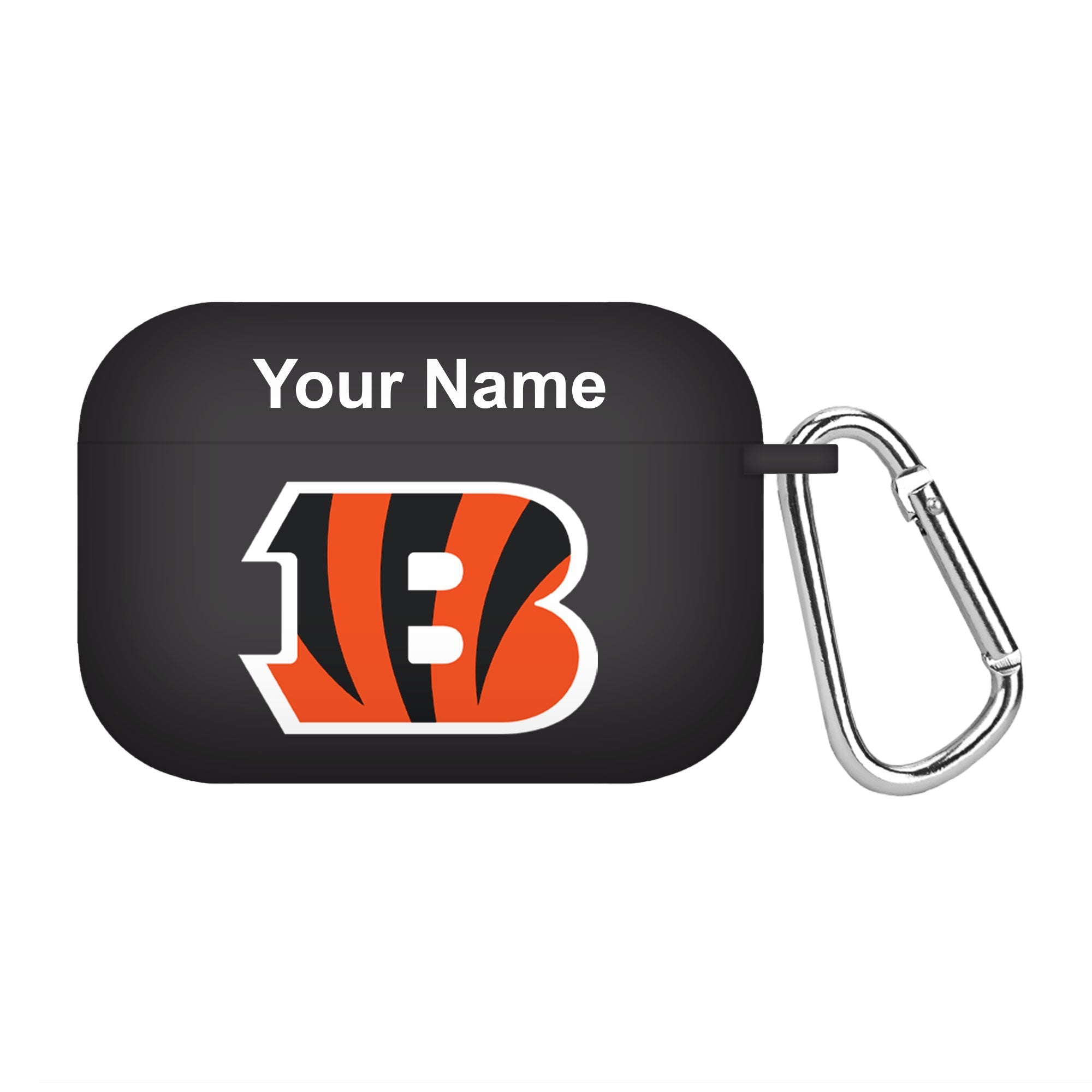 Cincinnati Bengals Custom Name HD Apple AirPods Pro Case Cover (Black)