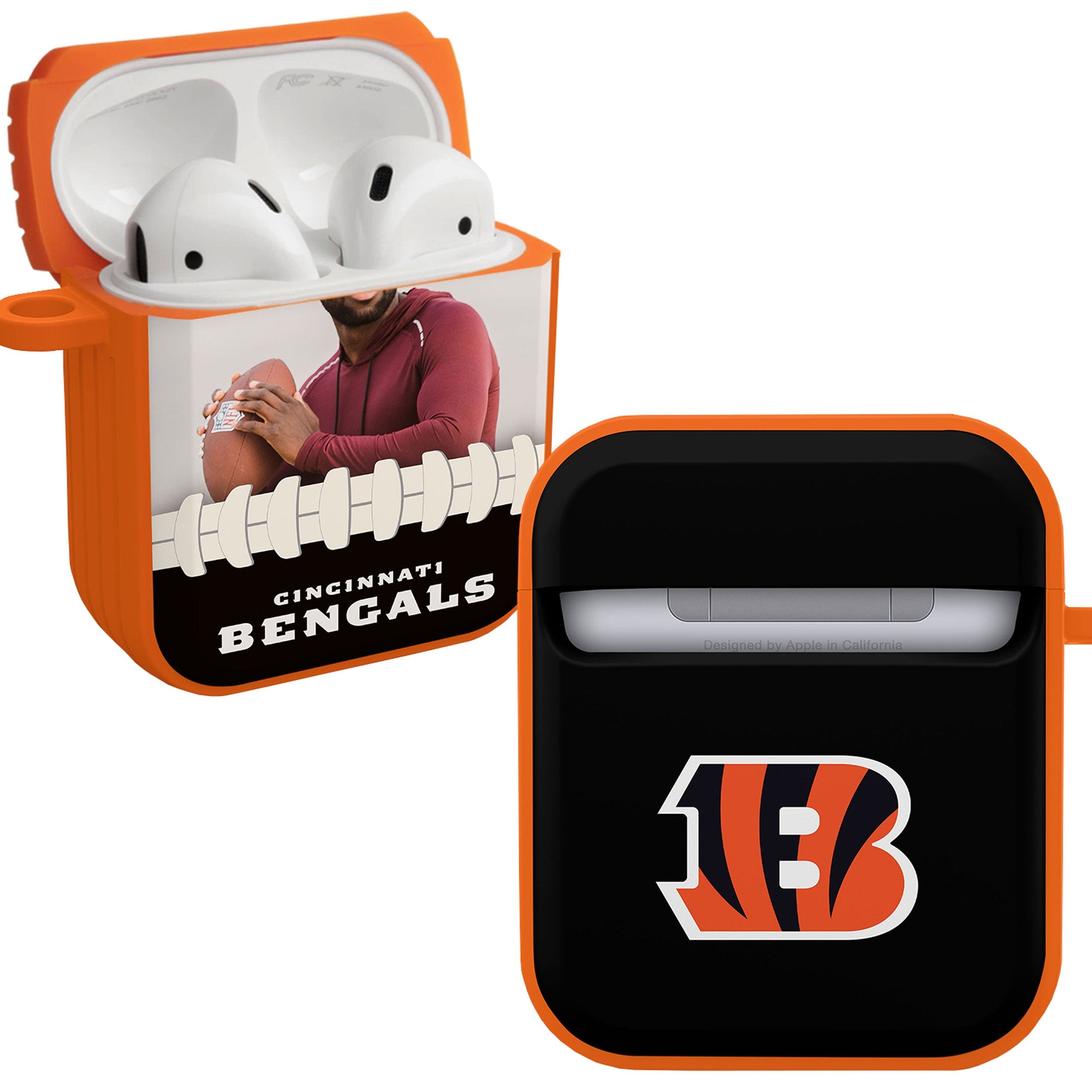 Cincinnati Bengals Custom Photo HDX Apple AirPods Gen 1 & 2 Case Cover