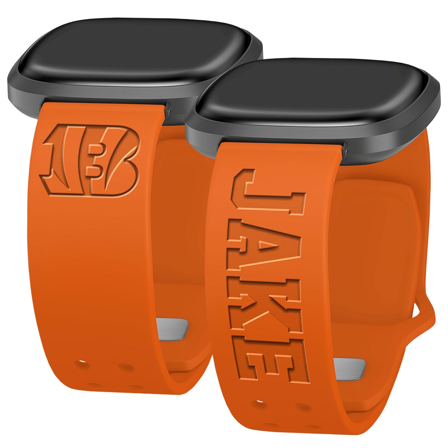 Cincinnati Bengals Custom Engraved Fitbit Versa 3 and Sense Watch Band