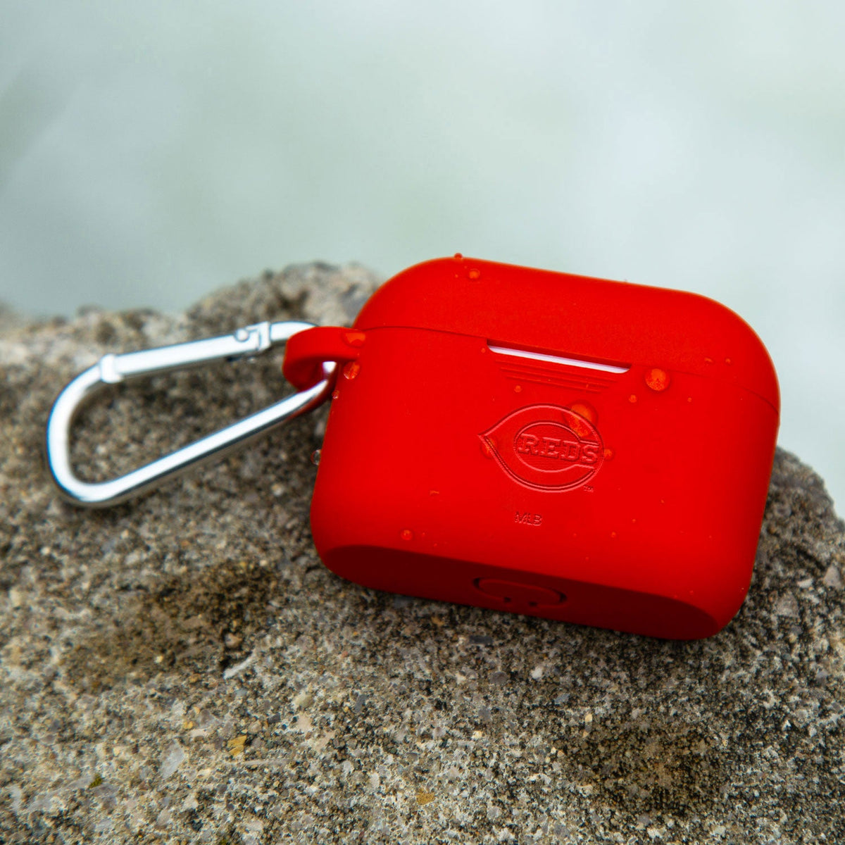 Game Time Cincinnati Reds Engraved Silicone AirPods Pro Case Cover