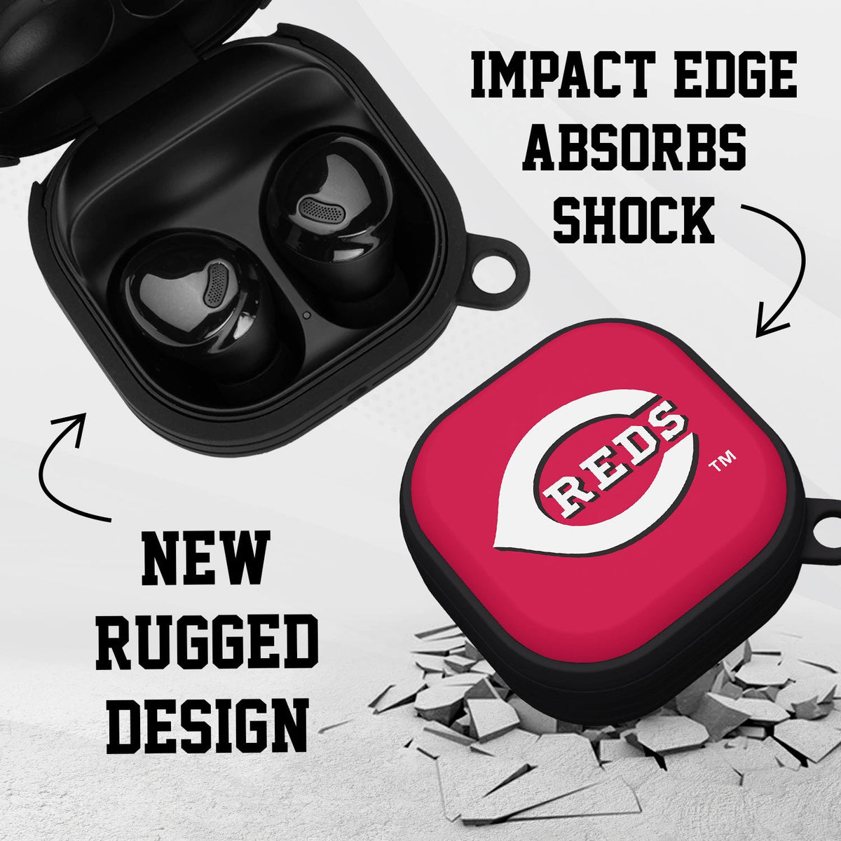 Cincinnati Reds HDX Samsung Galaxy Buds Pro Case Cover