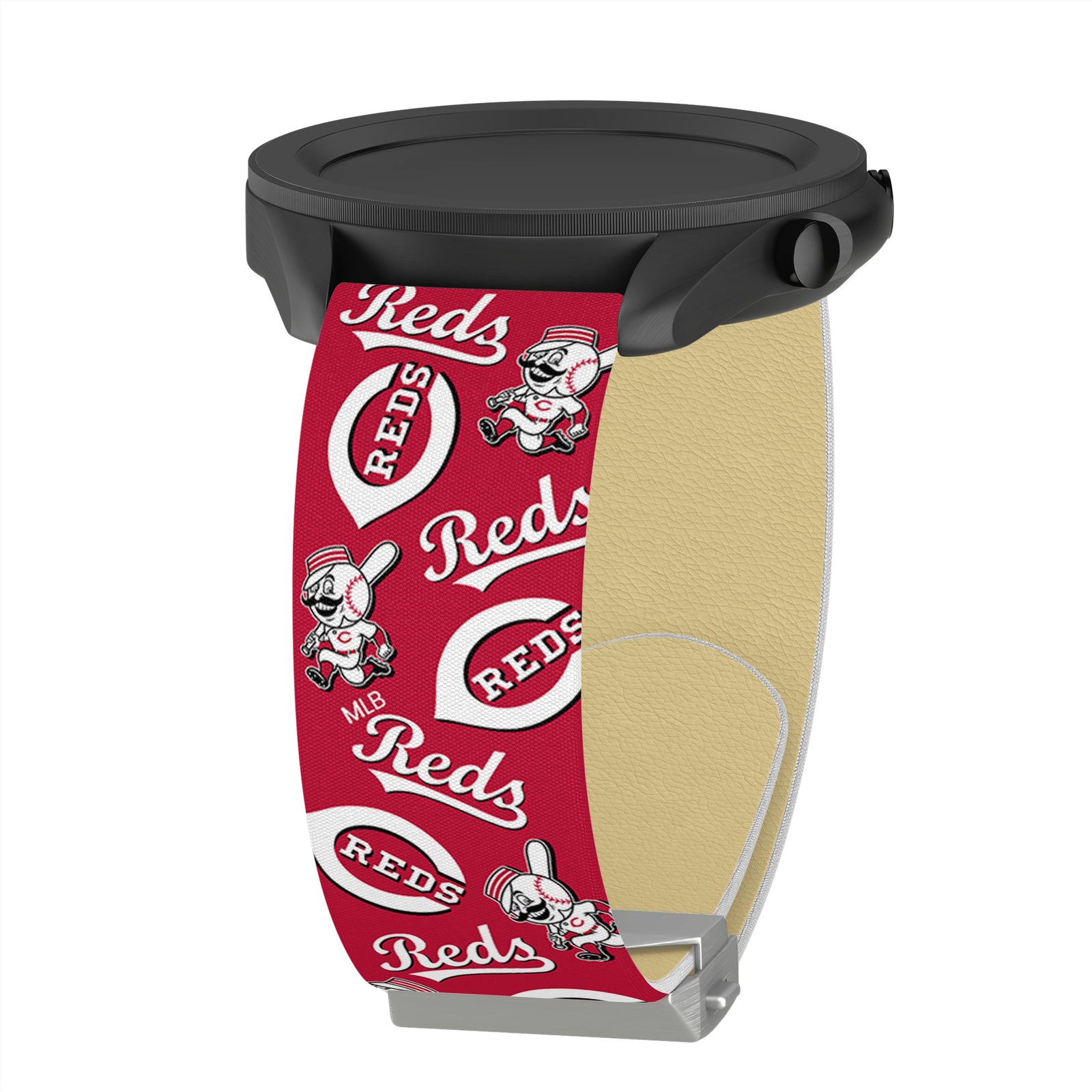 Game Time Cincinnati Reds Signature Series Watch Band With Engraved Buckle