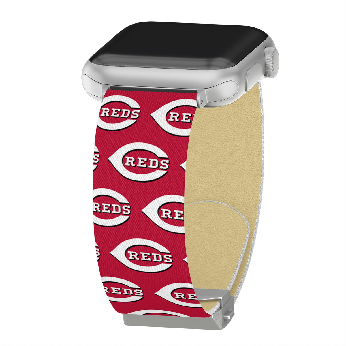 Game Time Cincinnati Reds Signature Series Apple Watch Band With Engraved Buckle