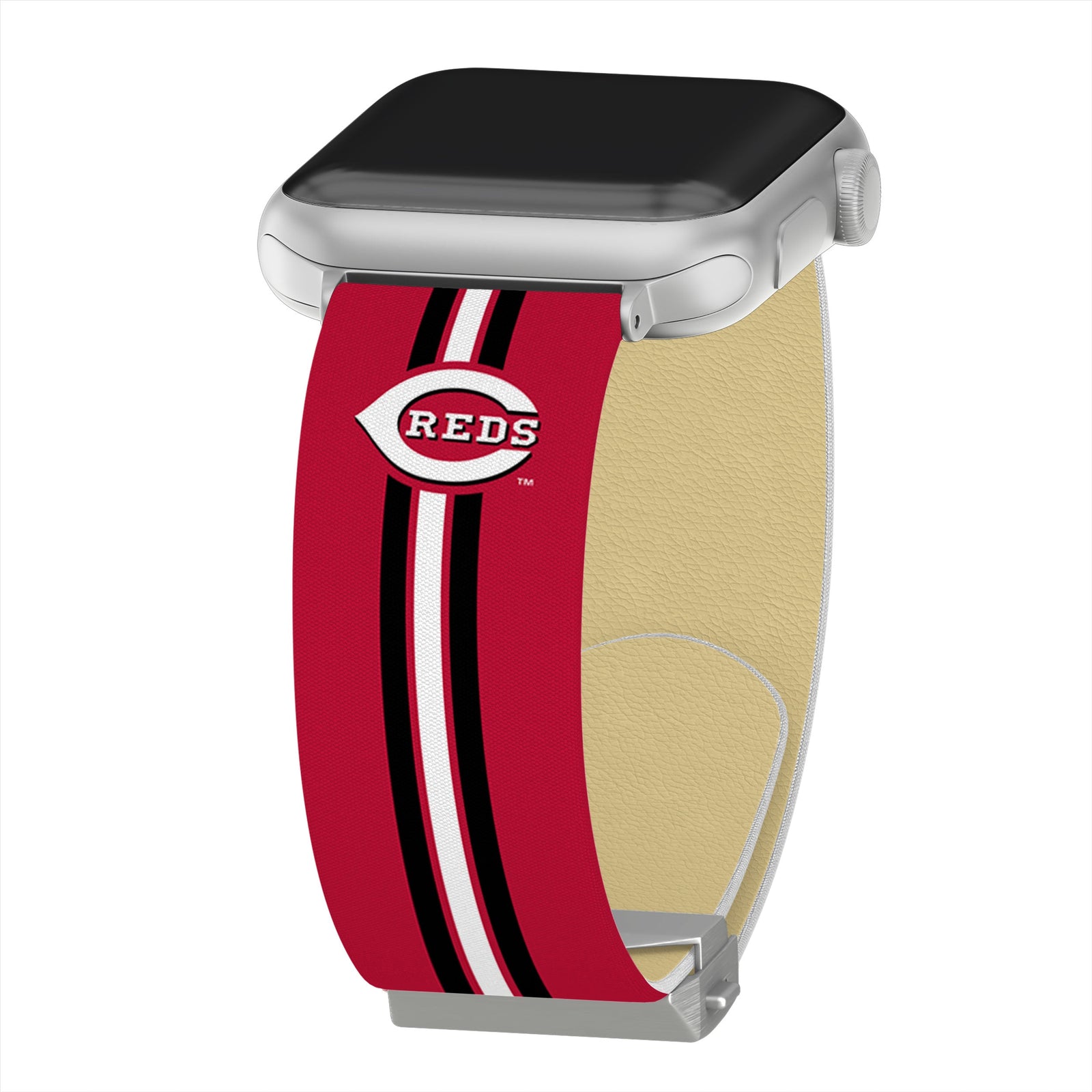 Game Time Cincinnati Reds Signature Series Apple Watch Band With Engraved Buckle