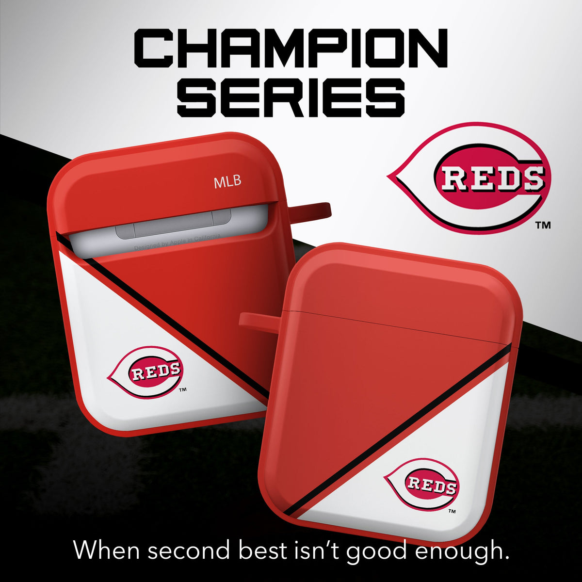 Cincinnati Reds HDX Champion Series Apple AirPods Gen 1 &amp; 2 Case Cover