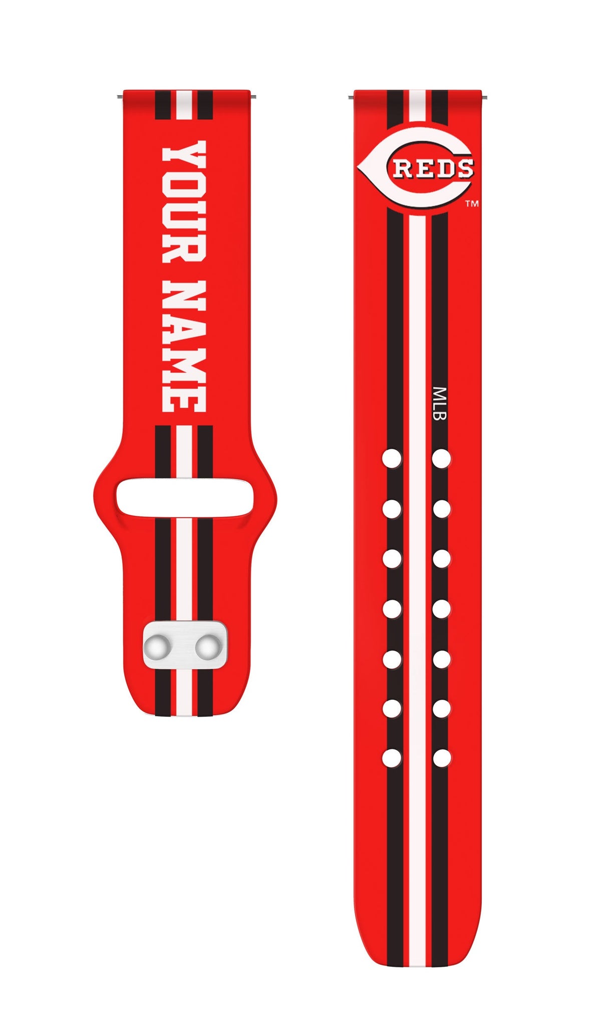 Cincinnati Reds Custom Name HD Quick Change Watch Band
