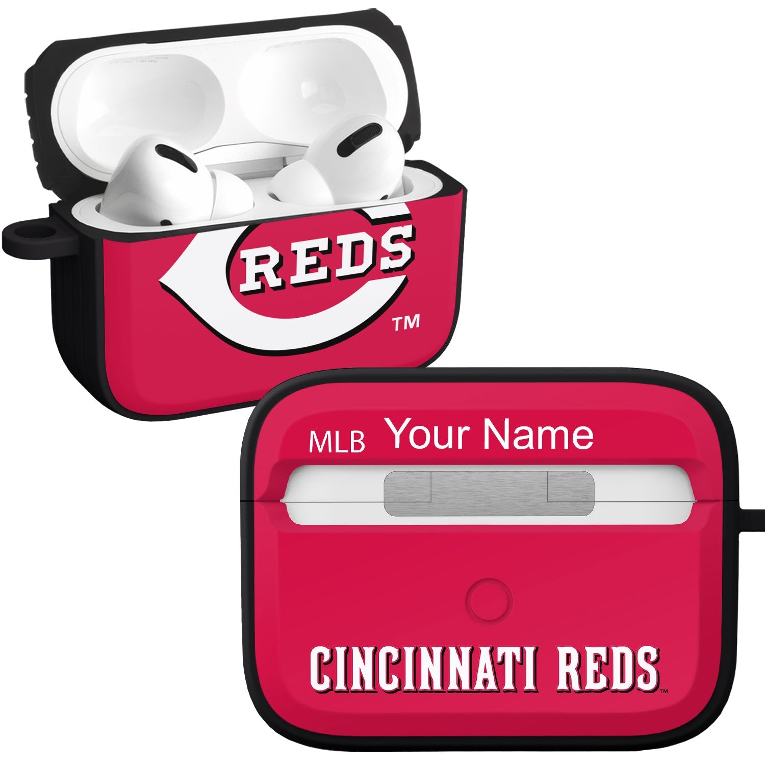 Cincinnati Reds Custom HDX Apple AirPods Pro Cover (Classic)