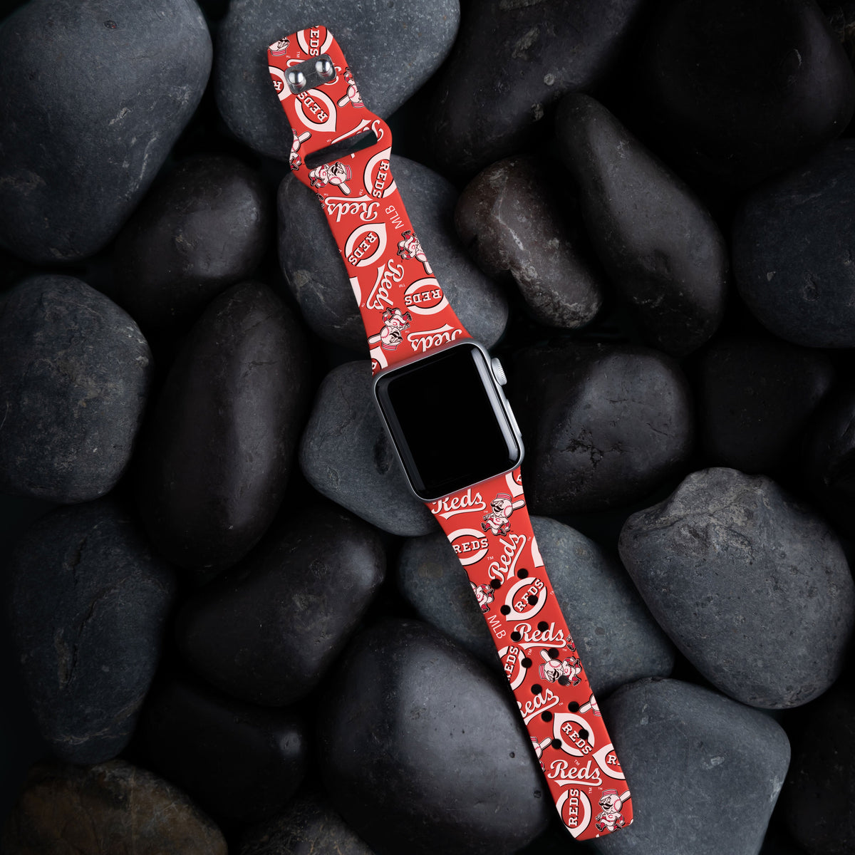 Cincinnati Reds HD Apple Watch Band
