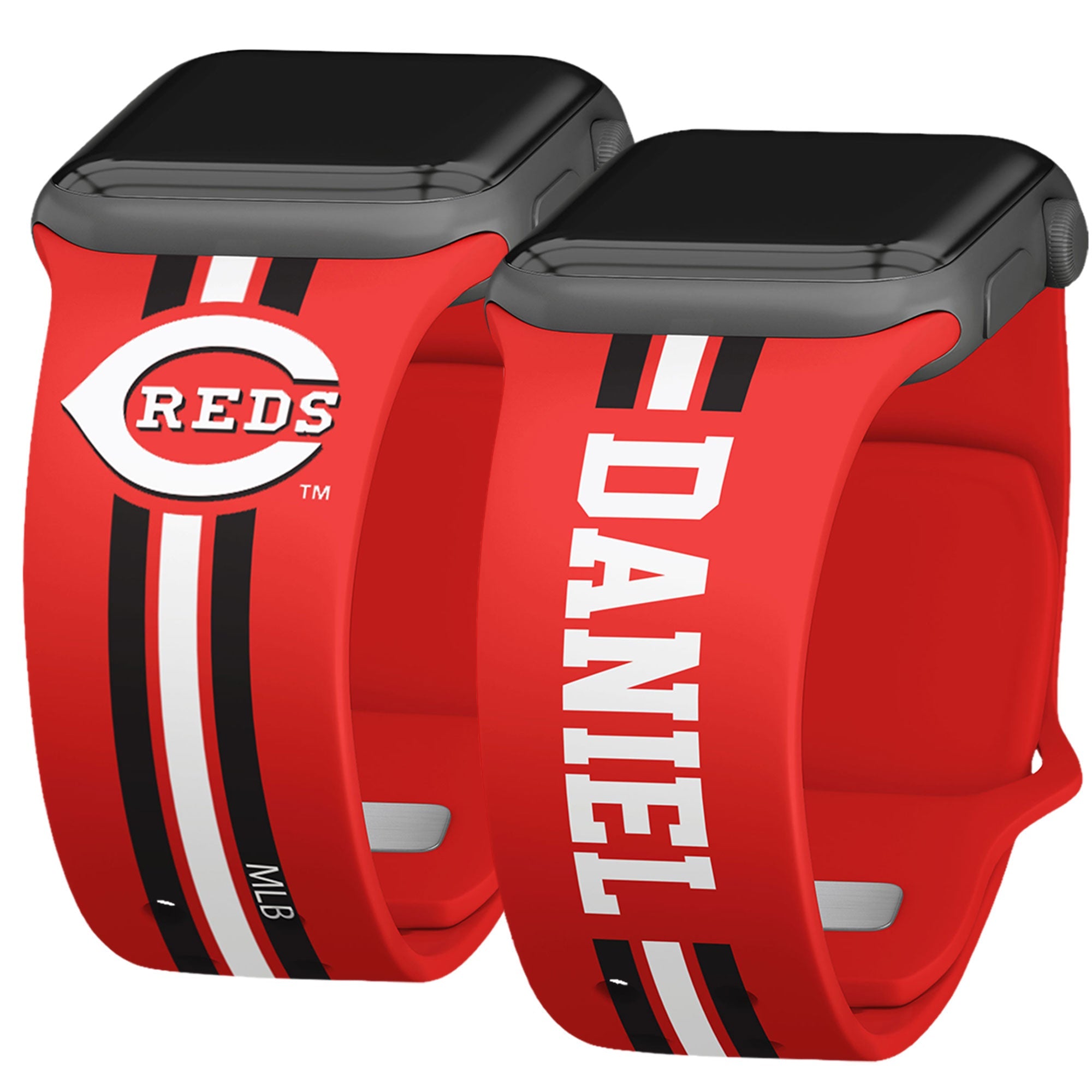 Cincinnati Reds Custom Name HD Apple Watch Band