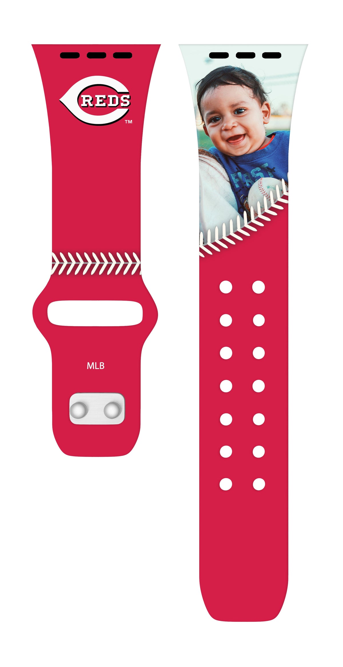 Cincinnati Reds Custom Photo HD Apple Watch Band