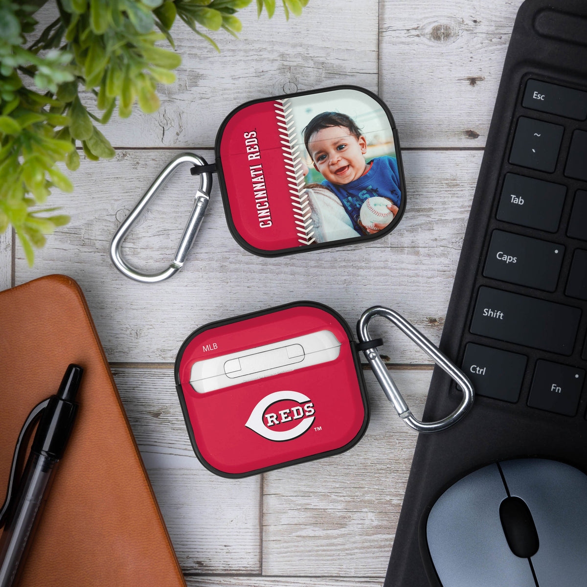 Cincinnati Reds Custom Photo HDX Apple AirPods Gen 3 Case Cover