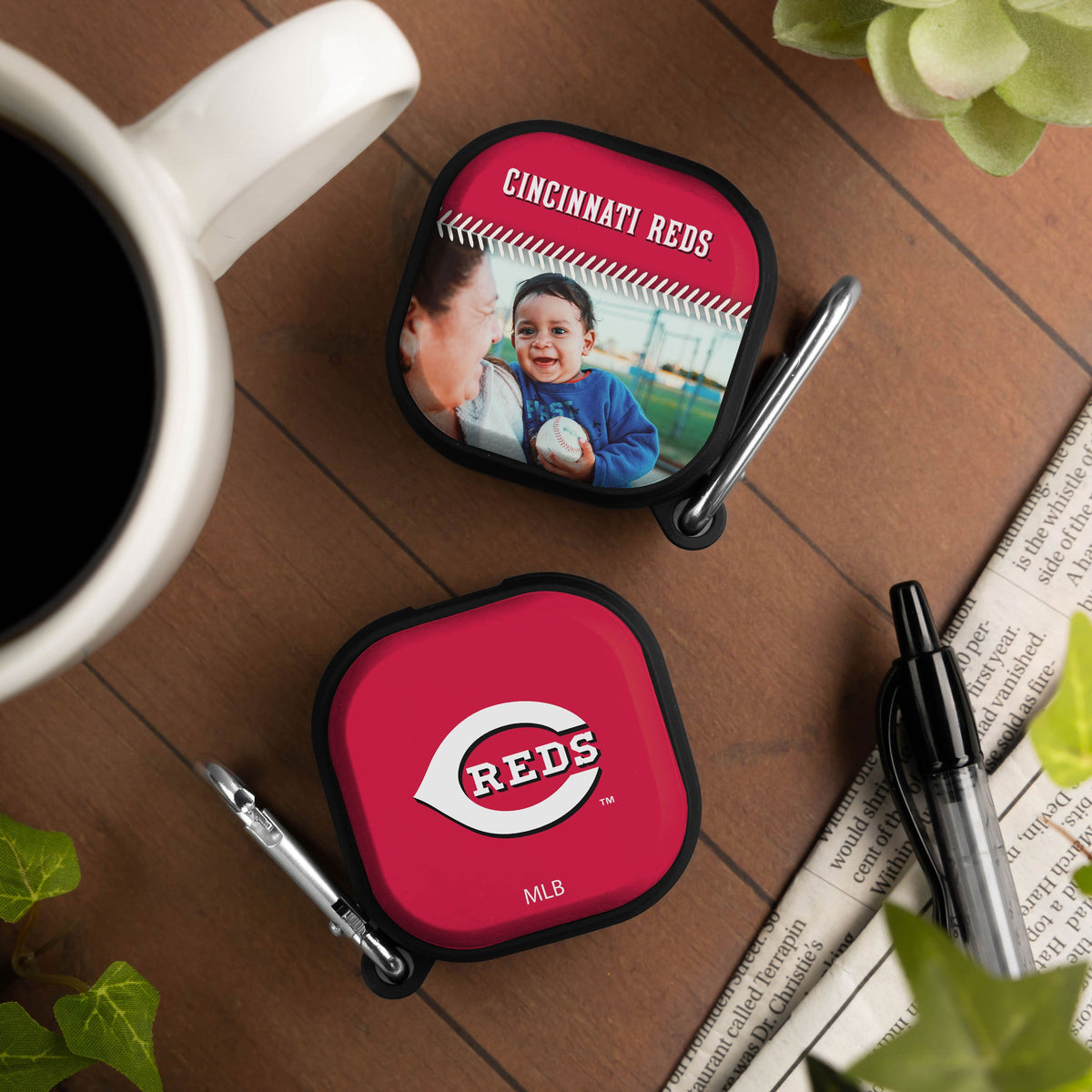 Cincinnati Reds Custom Photo HDX Samsung Galaxy Buds Pro Case Cover