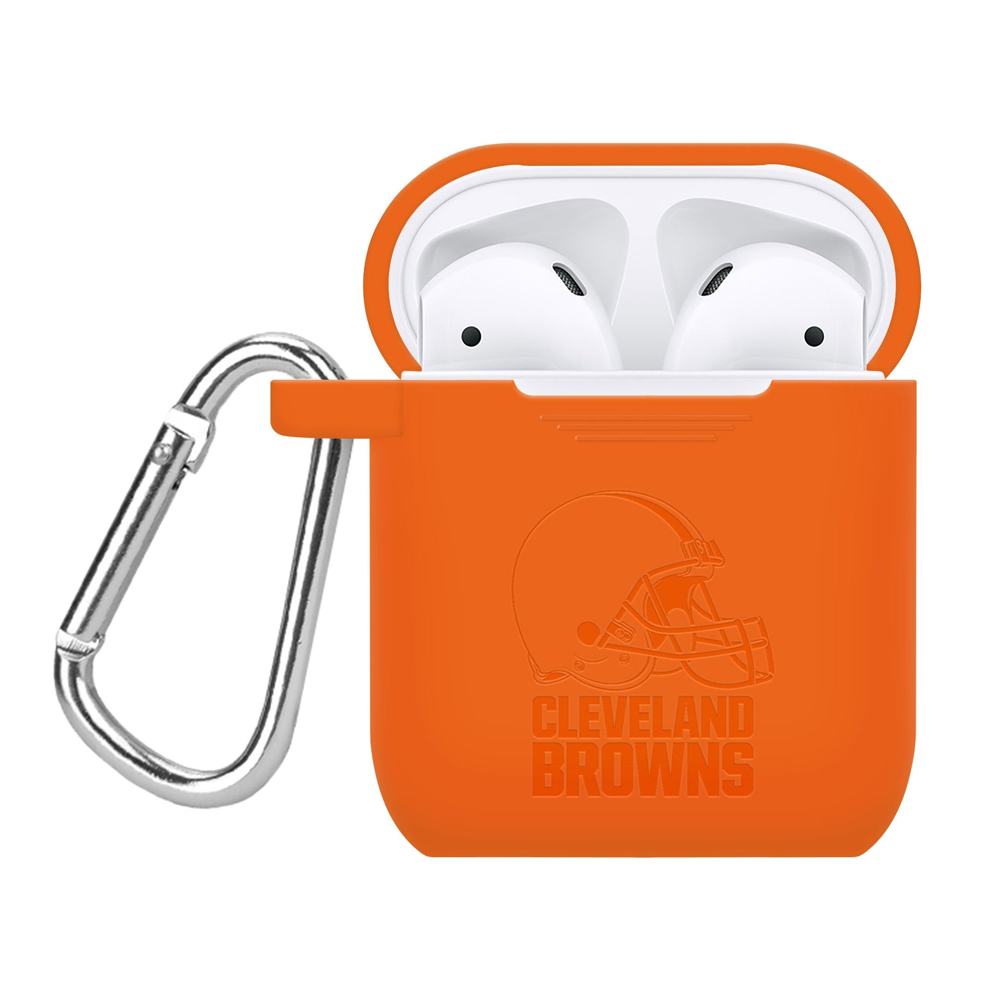Game Time Cleveland Browns Engraved Silicone AirPods Case Cover