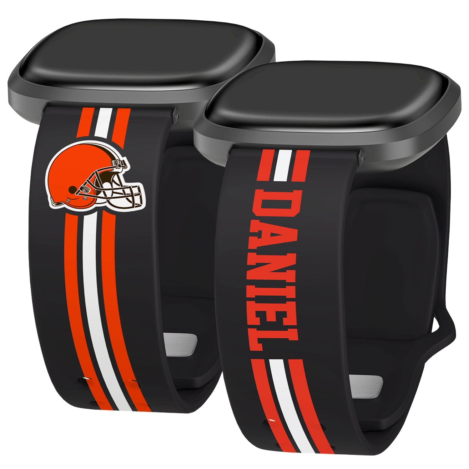 Cleveland Browns Custom Name HD Fitbit Versa 3 and Sense Watch Band