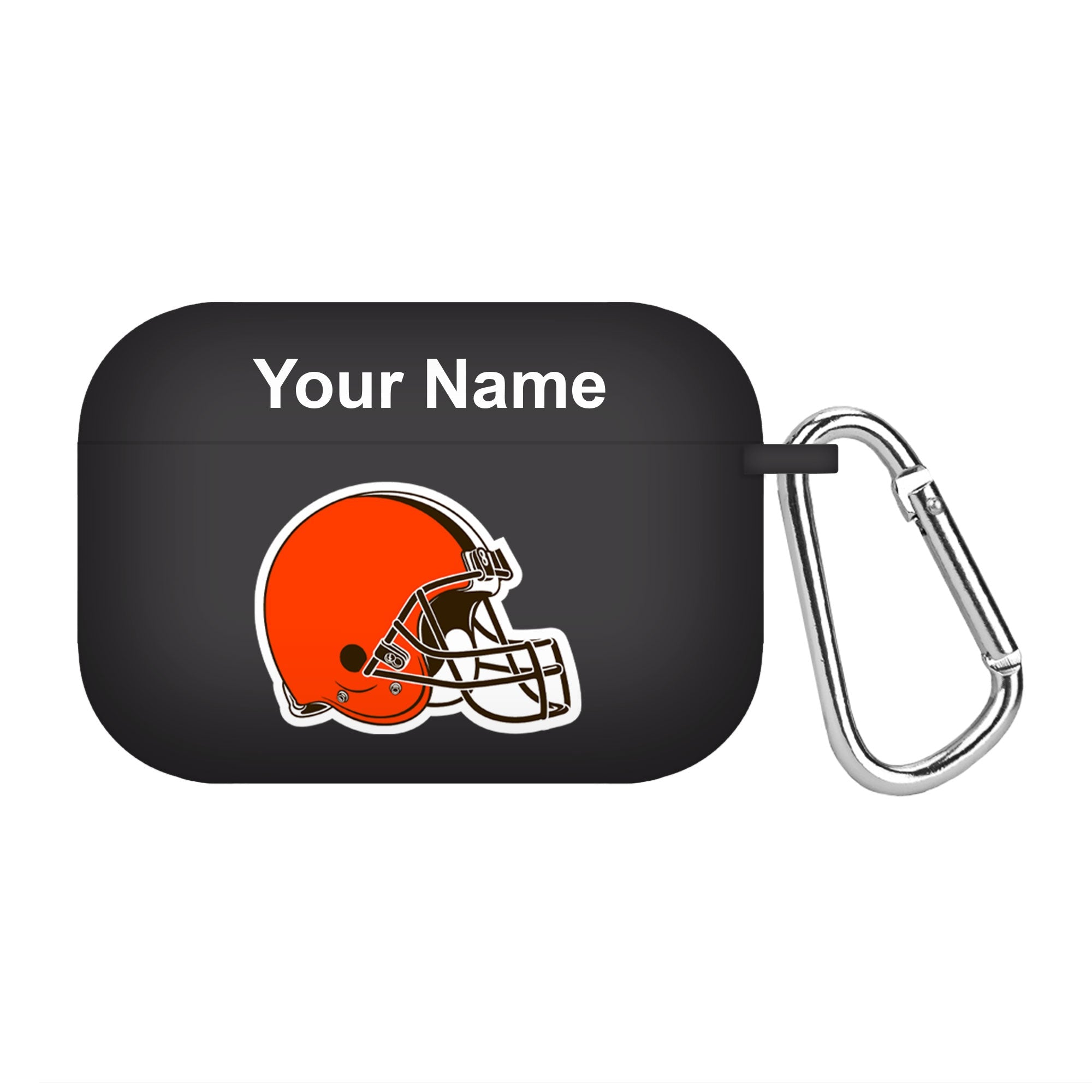 Cleveland Browns Custom Name HD Apple AirPods Pro Case Cover (Black)