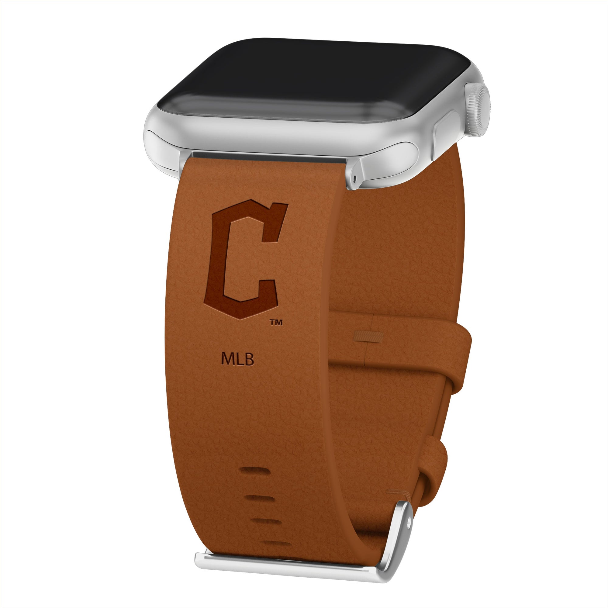 Cleveland Guardians Apple Leather Watch Band