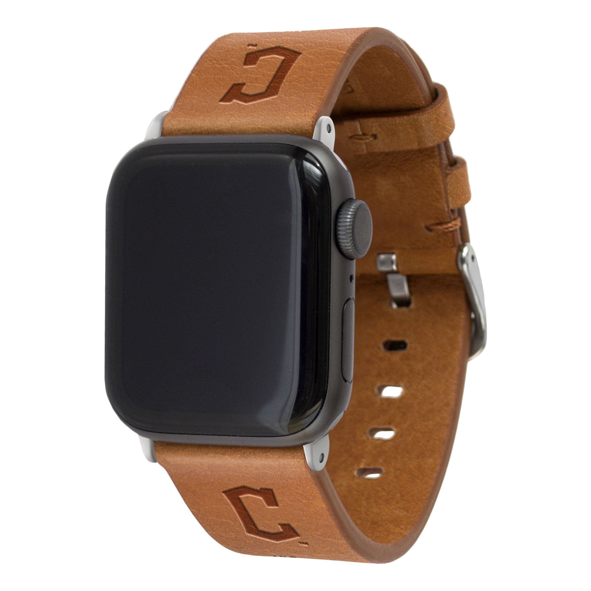 Cleveland Guardians Apple Leather Watch Band