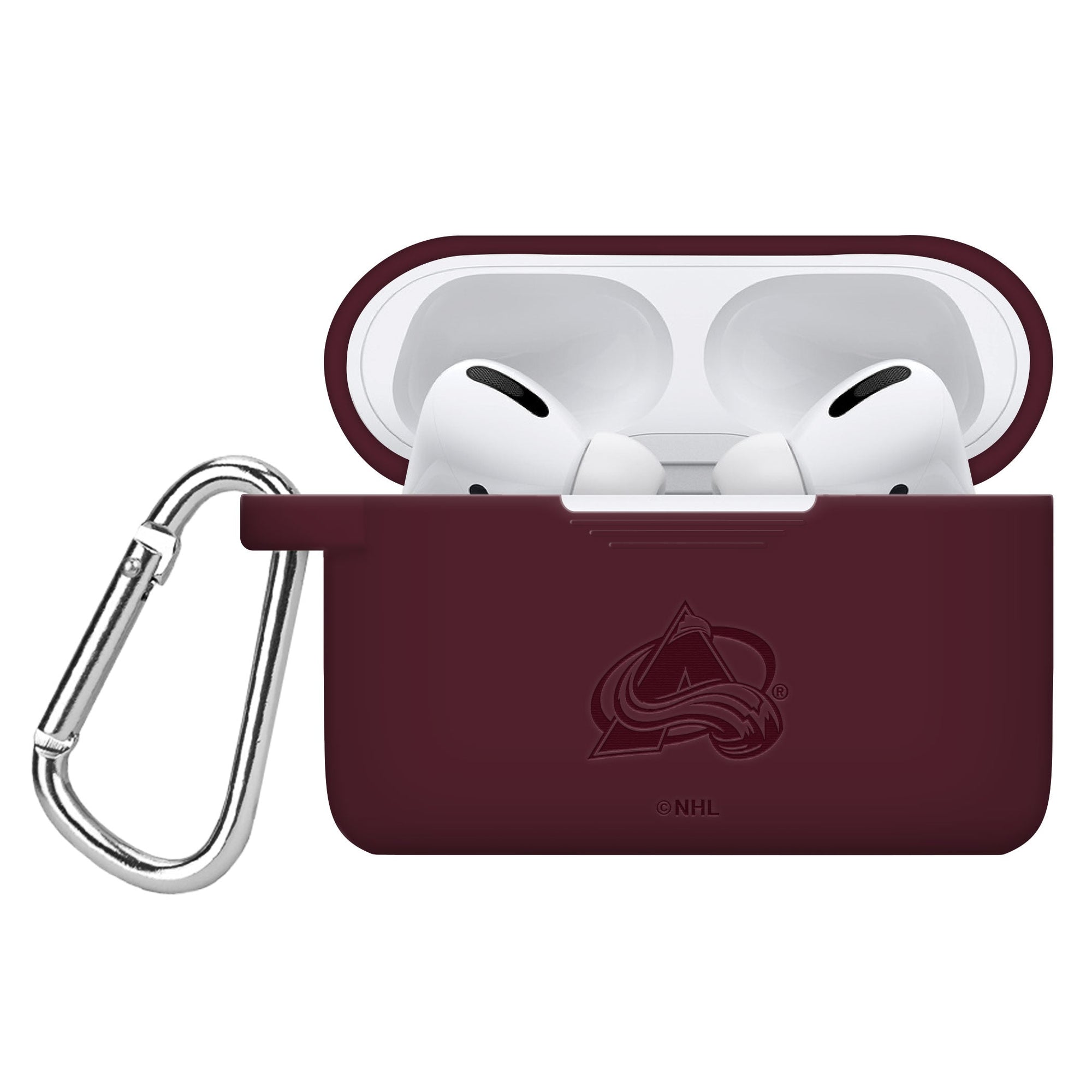 Game Time Colorado Avalanche Engraved Silicone AirPods Pro Case Cover