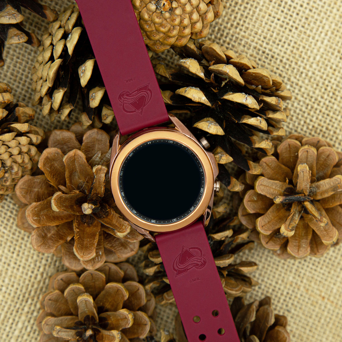 Game Time Colorado Avalanche Engraved Silicone Watch Band