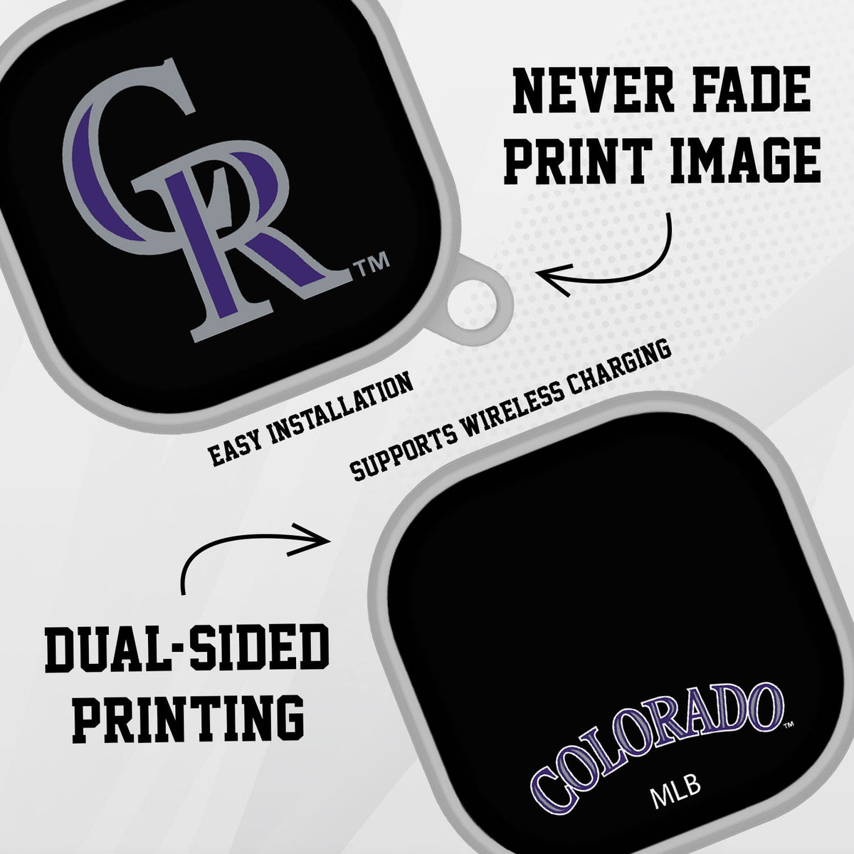 Colorado Rockies HDX Samsung Galaxy Buds Pro Case Cover