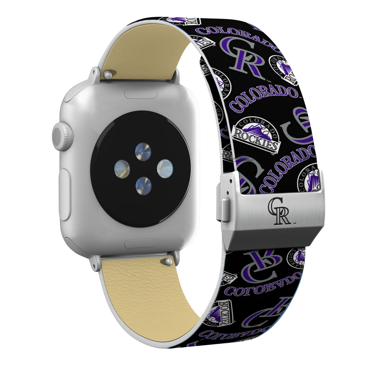 Colorado Rockies Full Print Watch Band With Engraved Buckle - Game Time