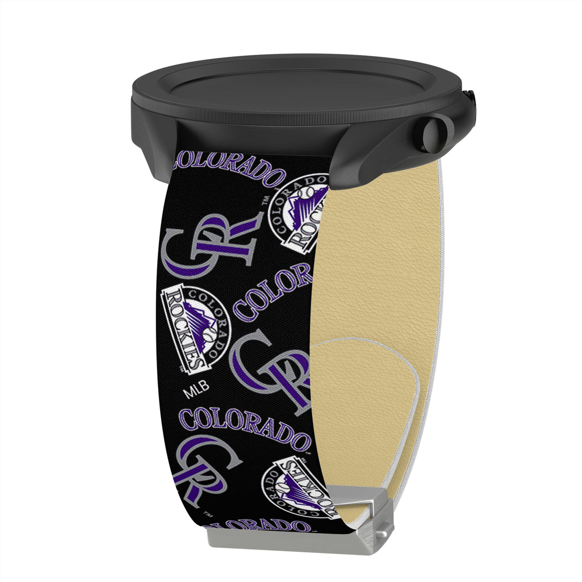 Game Time Colorado Rockies Signature Series Quick Change Watch Band With Engraved Buckle