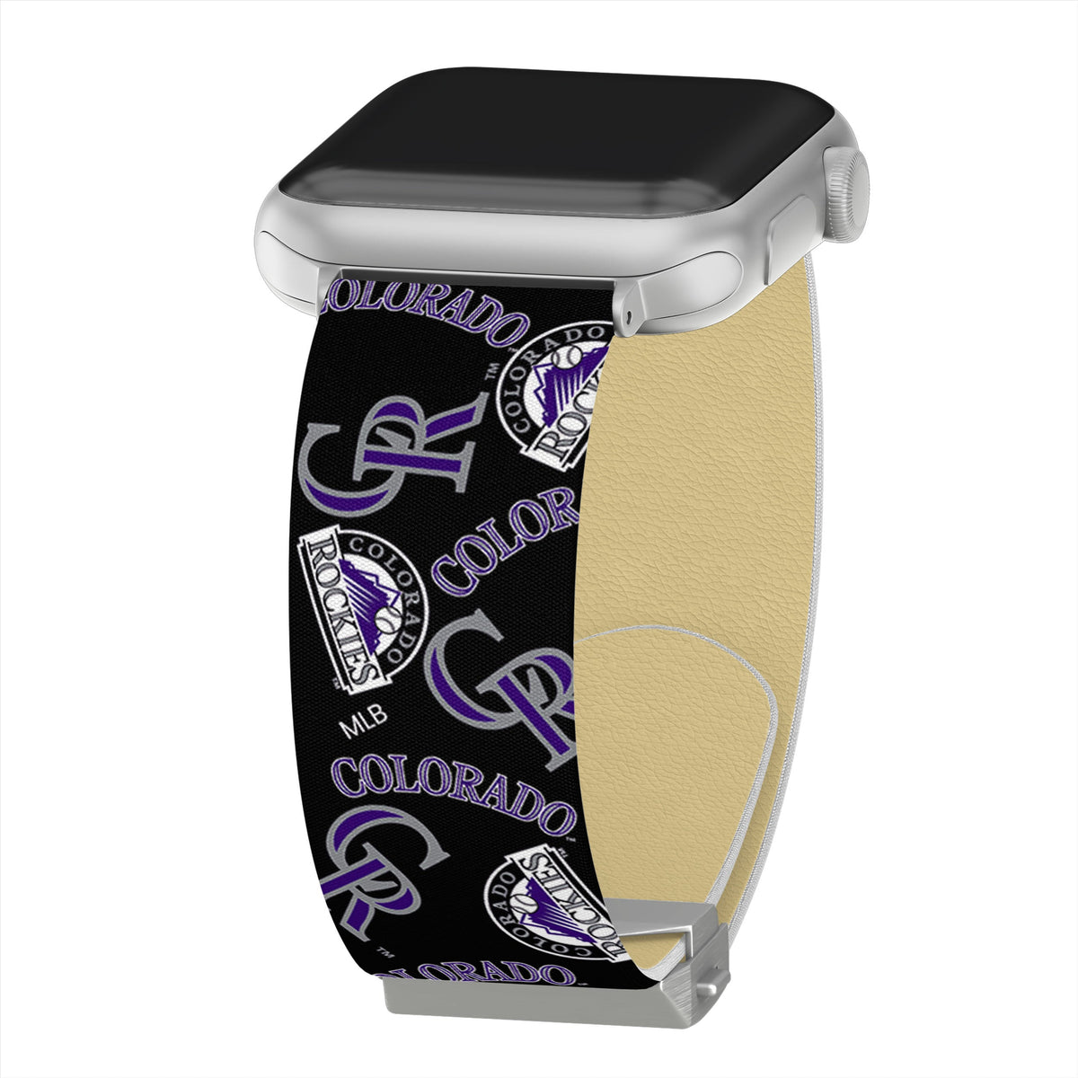 Game Time Colorado Rockies Signature Series Watch Band With Engraved Buckle