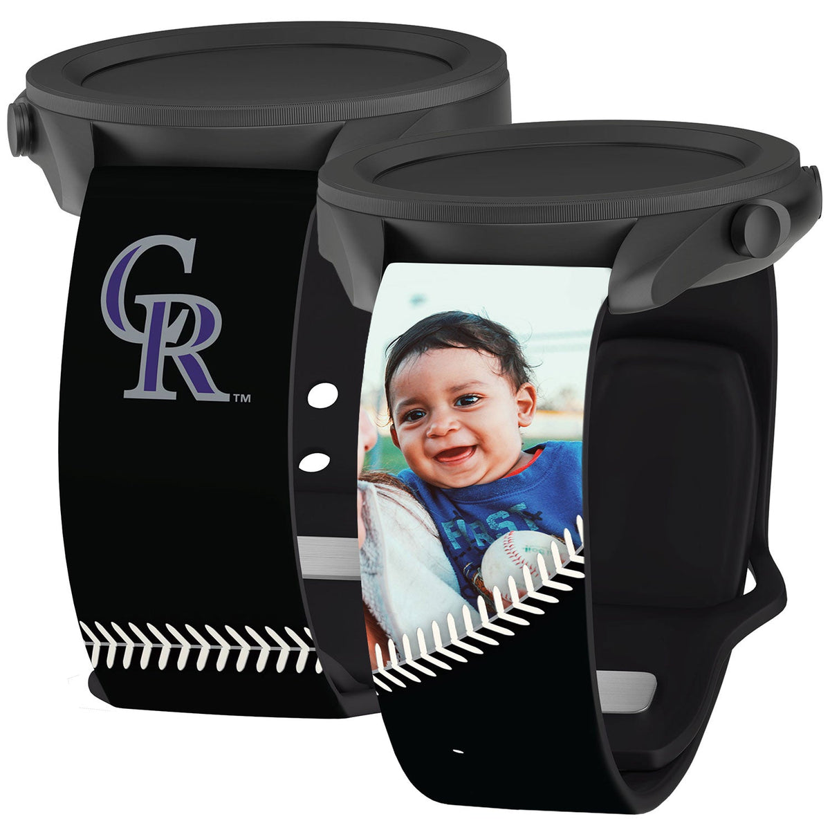 Colorado Rockies Custom Photo HD Samsung Galaxy Watch Band
