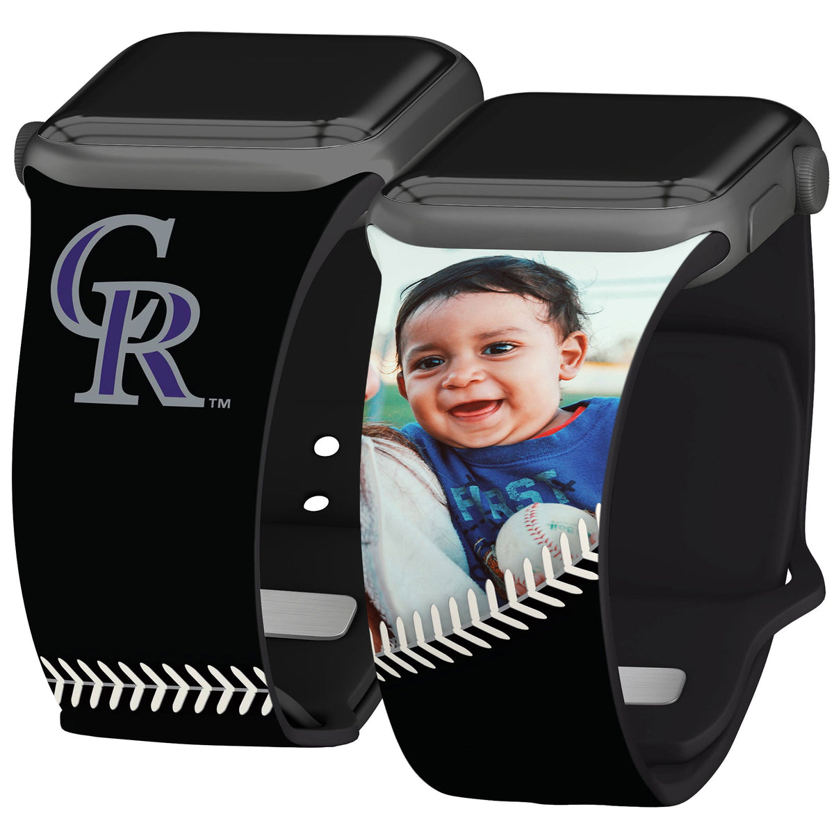 Colorado Rockies Custom Photo HD Apple Watch Band