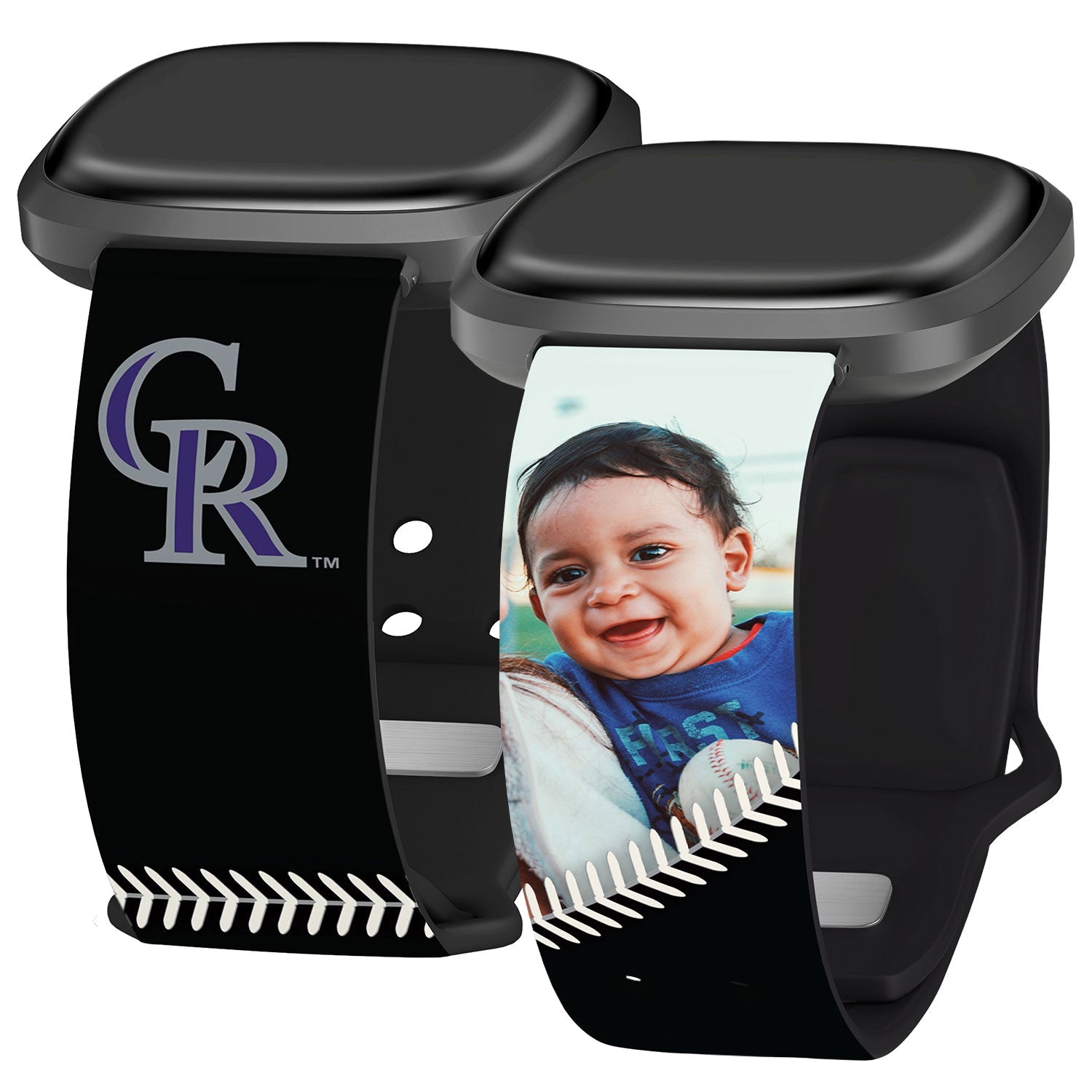 Colorado Rockies Custom Photo HD Fitbit Versa 3 & Sense Band