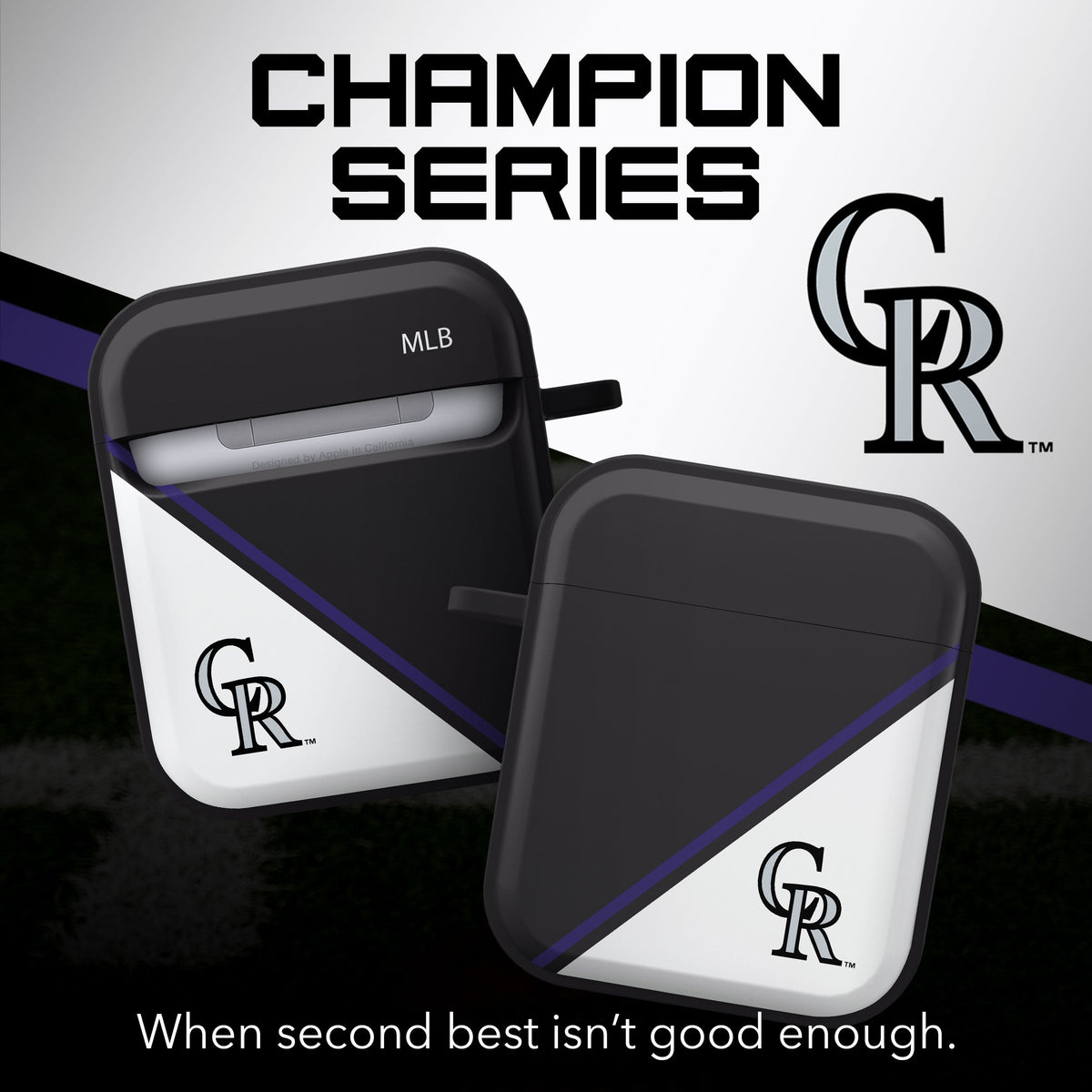Colorado Rockies HDX Champion Series Apple AirPods Gen 1 &amp; 2 Case Cover