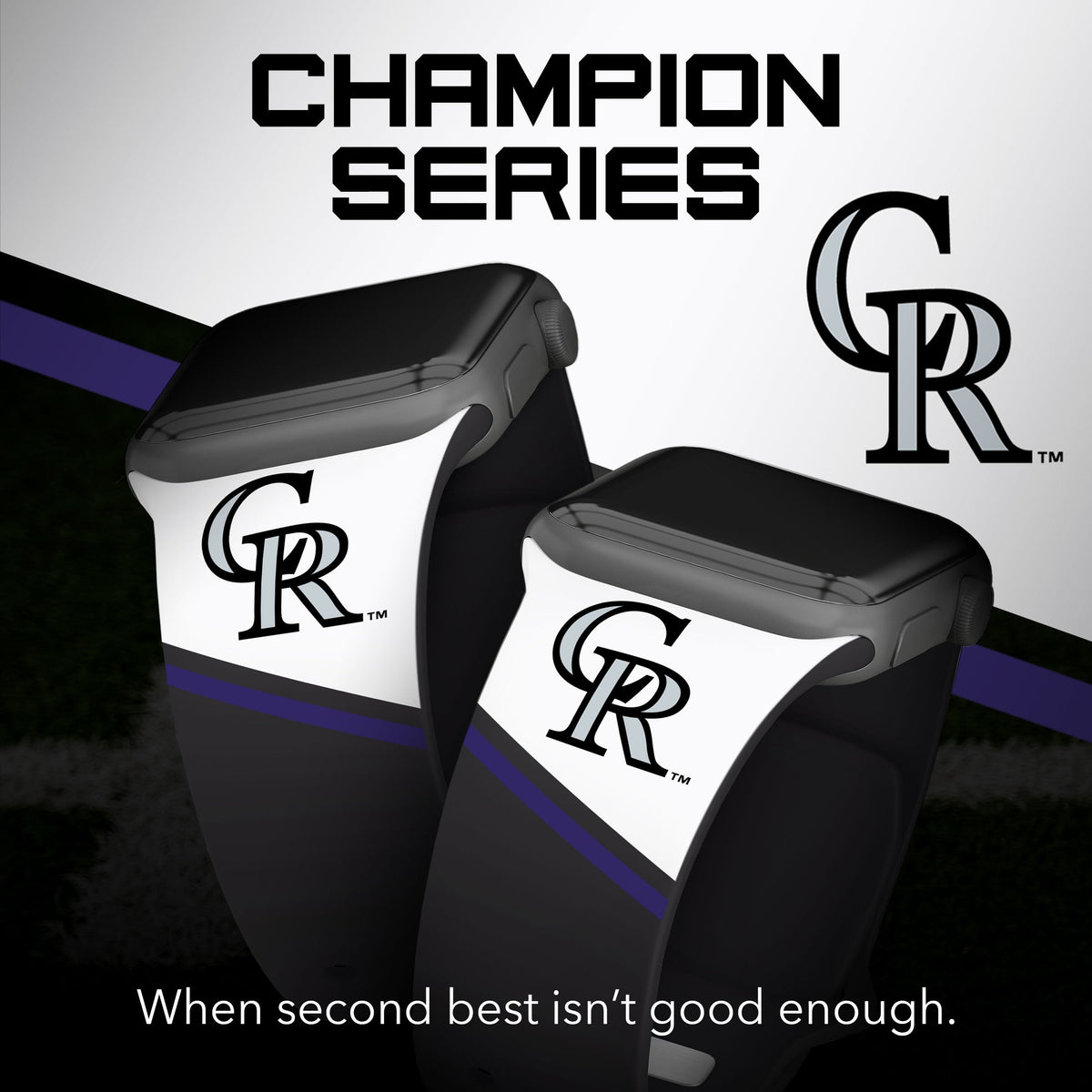 Colorado Rockies HD Champion Series Apple Watch Band