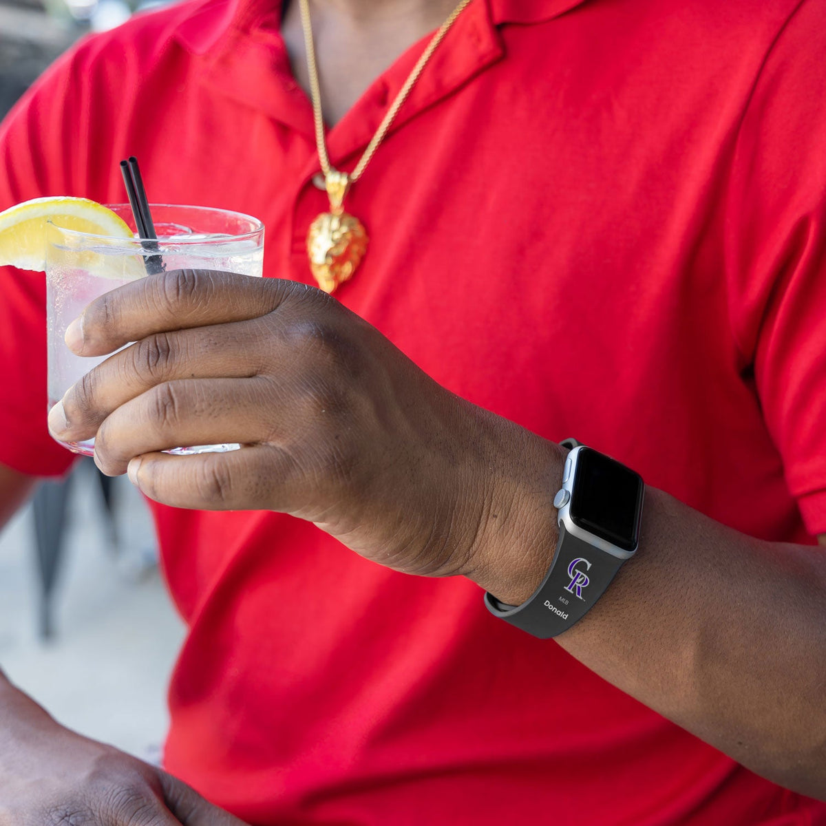 Colorado Rockies  HD Custom Name Apple Watch Band