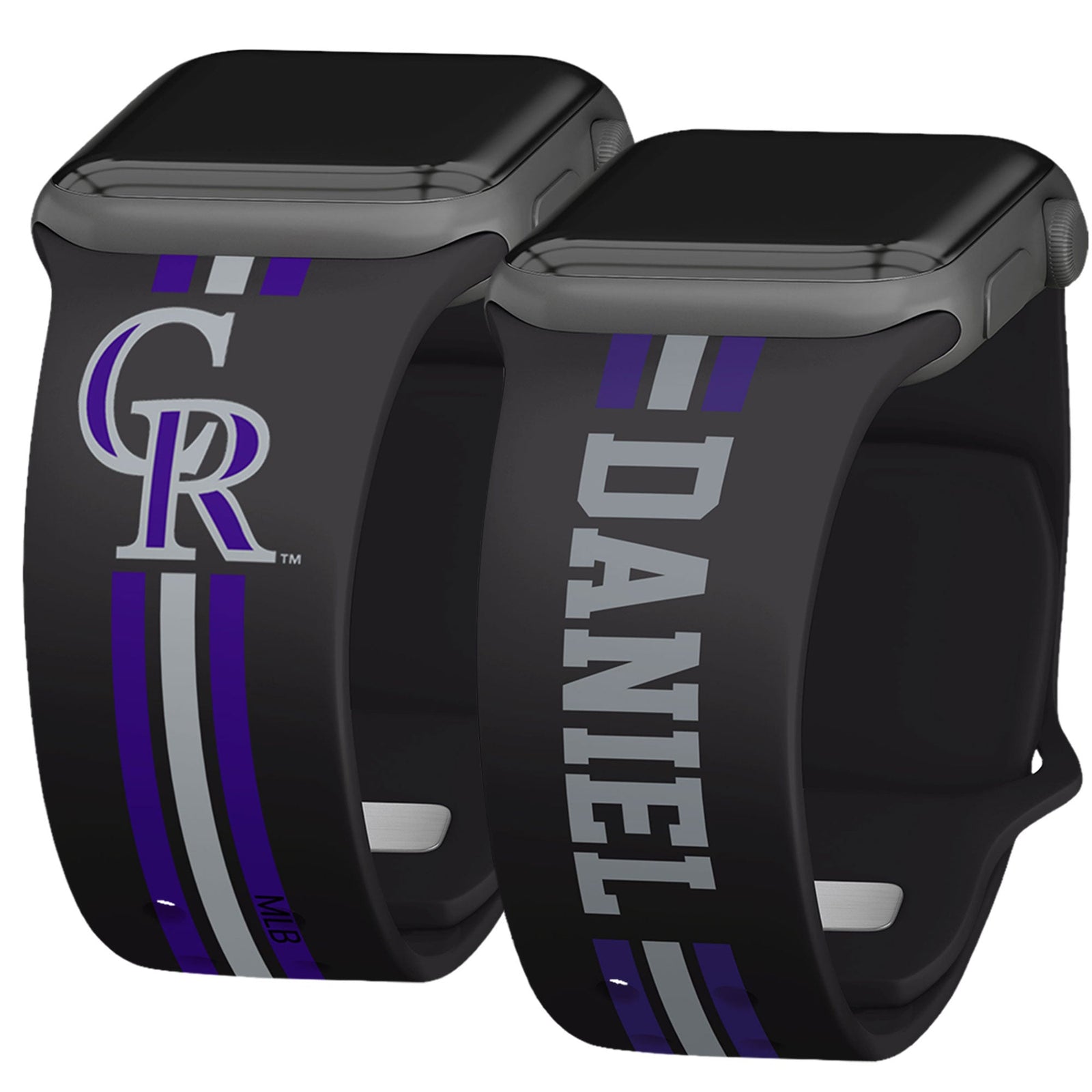 Colorado Rockies Custom Name HD Apple Watch Band